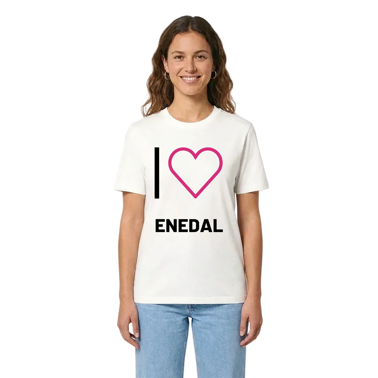 Jag älskar Enedal t-shirt stort tryck i miljö