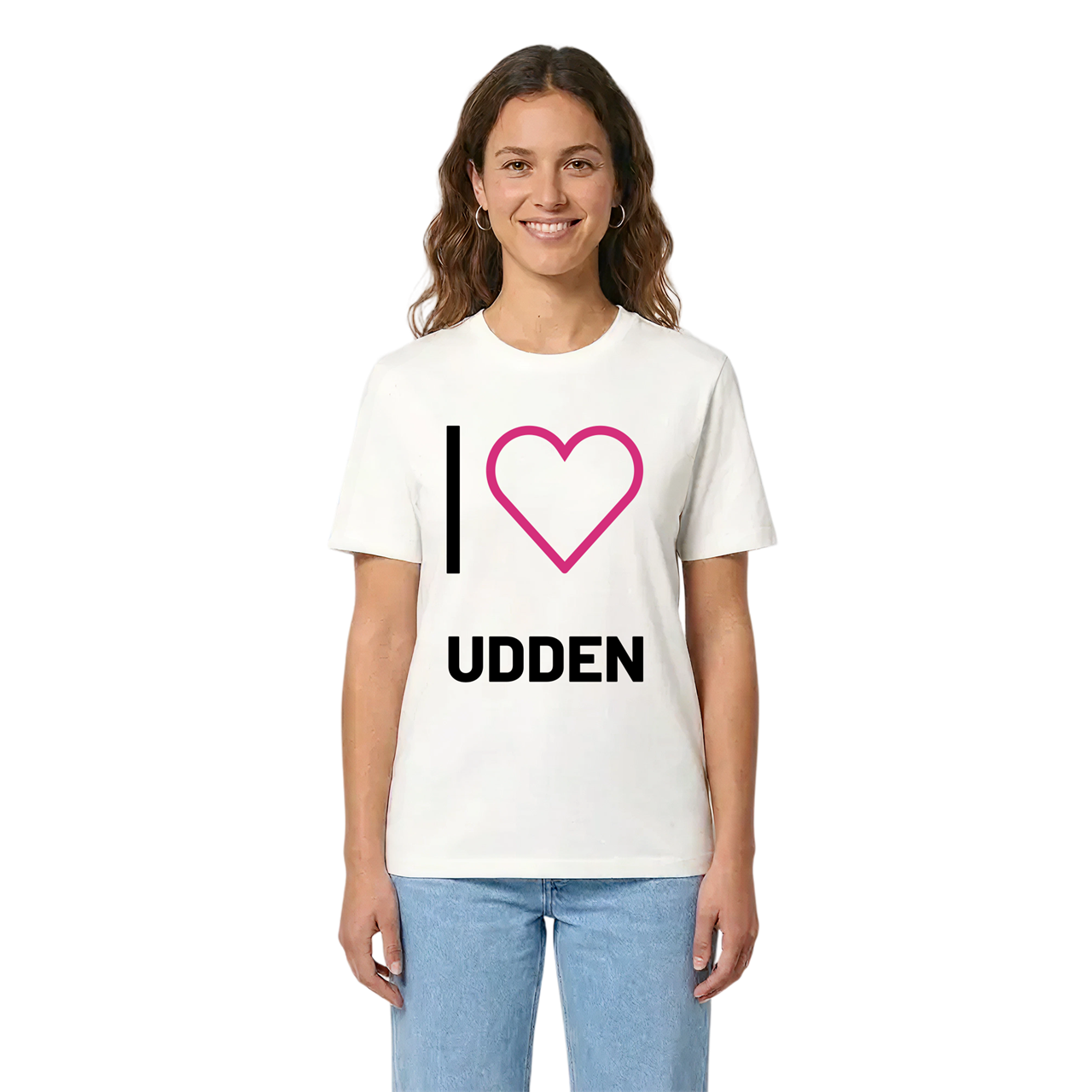 Jag älskar Udden t-shirt stort tryck i miljö