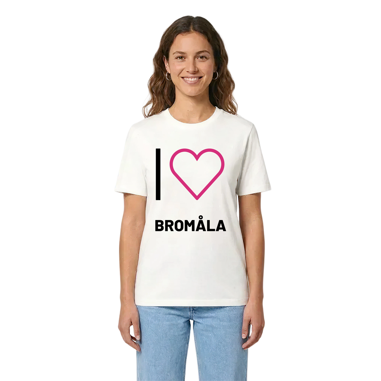 Jag älskar Bromåla t-shirt stort tryck i miljö
