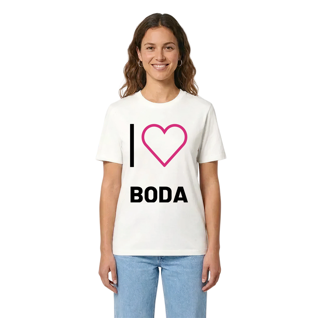 Jag älskar Boda t-shirt stort tryck i miljö