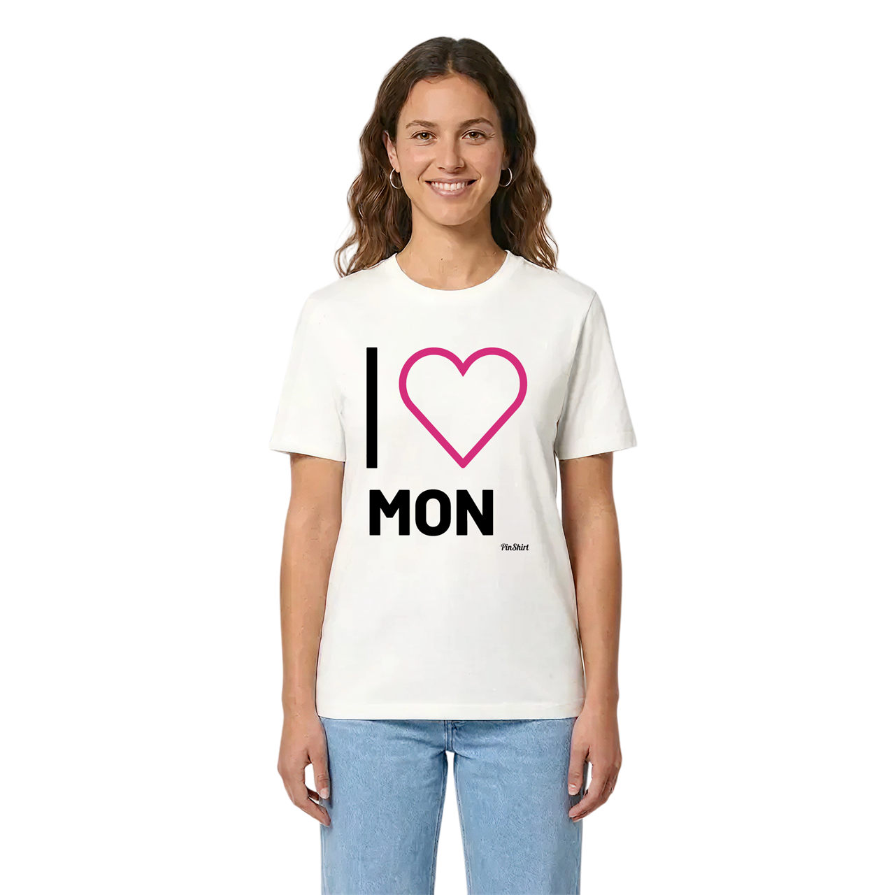 Jag älskar Mon t-shirt stort tryck i miljö