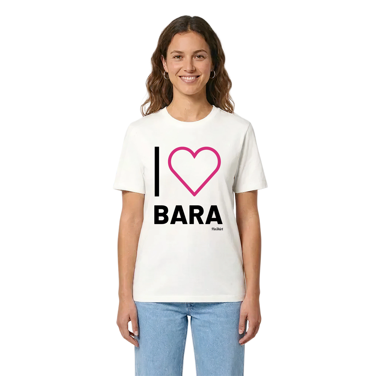 Jag älskar Bara t-shirt stort tryck i miljö