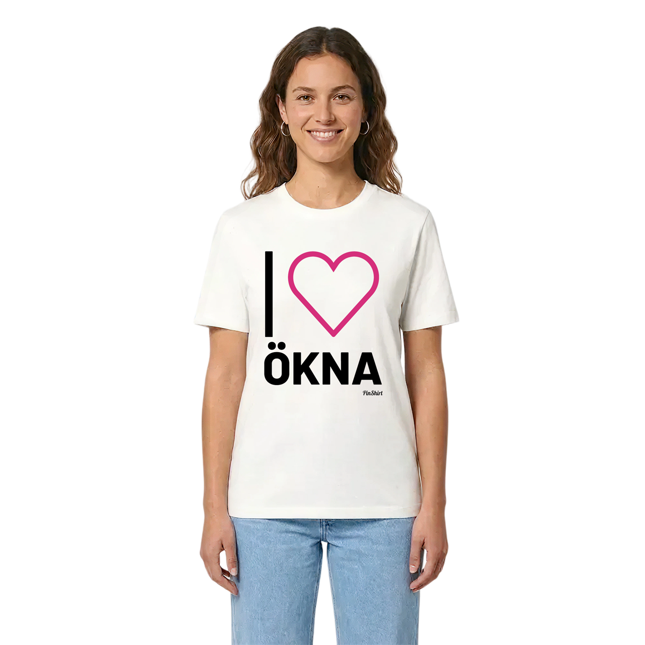Jag älskar Ökna t-shirt stort tryck i miljö