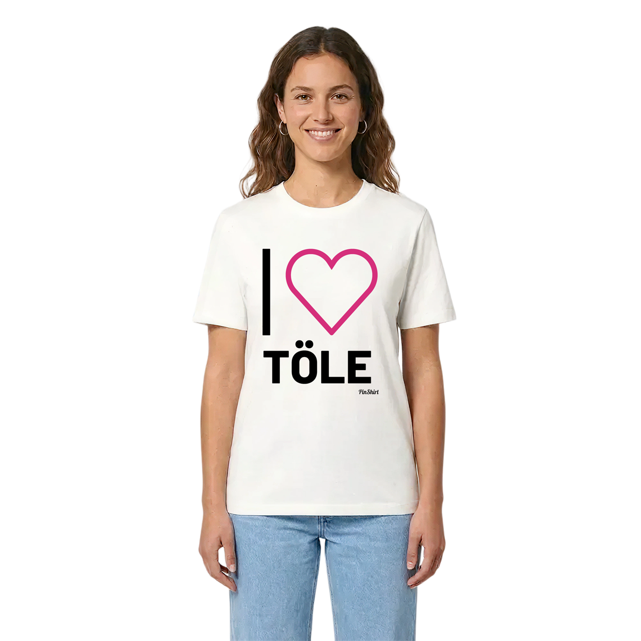 Jag älskar Töle t-shirt stort tryck i miljö