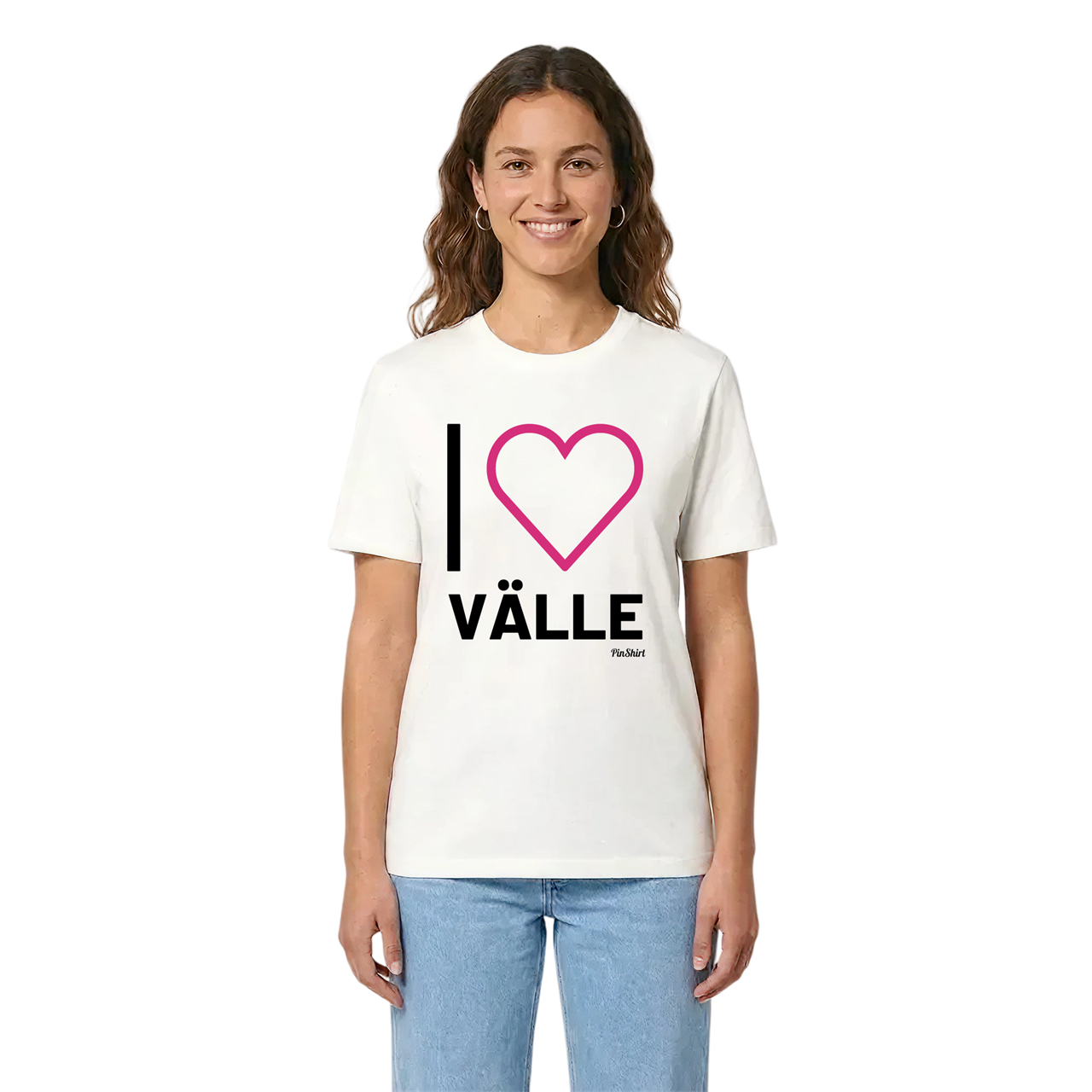 Jag älskar Välle t-shirt stort tryck i miljö