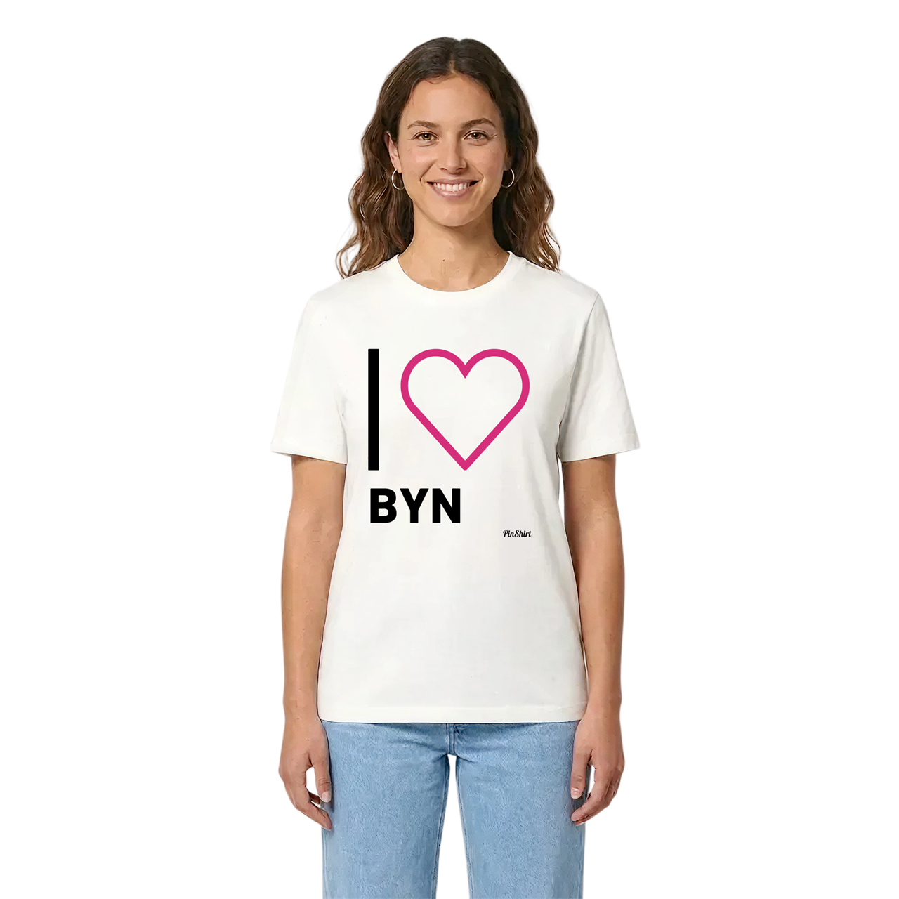Jag älskar Byn t-shirt stort tryck i miljö