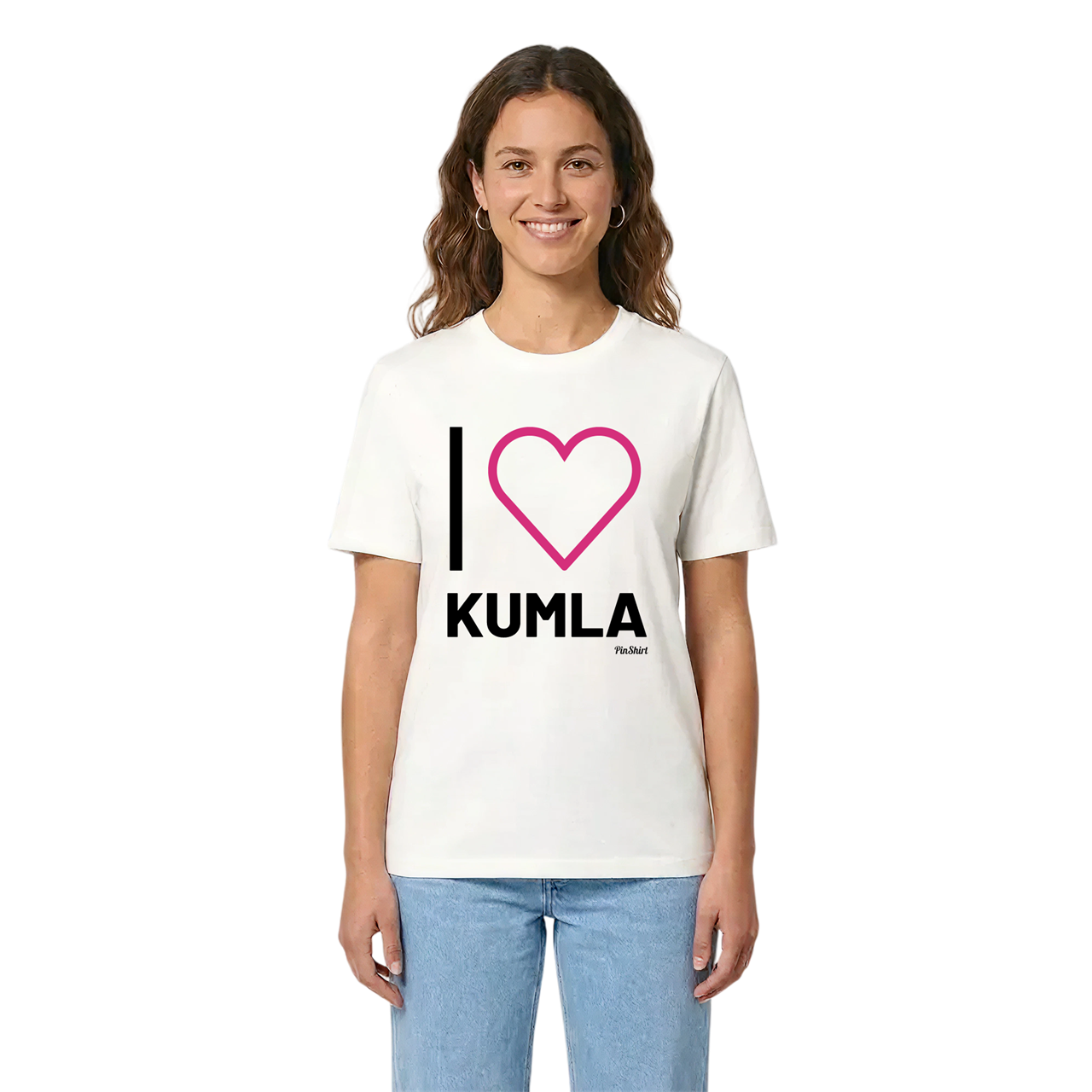 Jag älskar Kumla t-shirt stort tryck i miljö