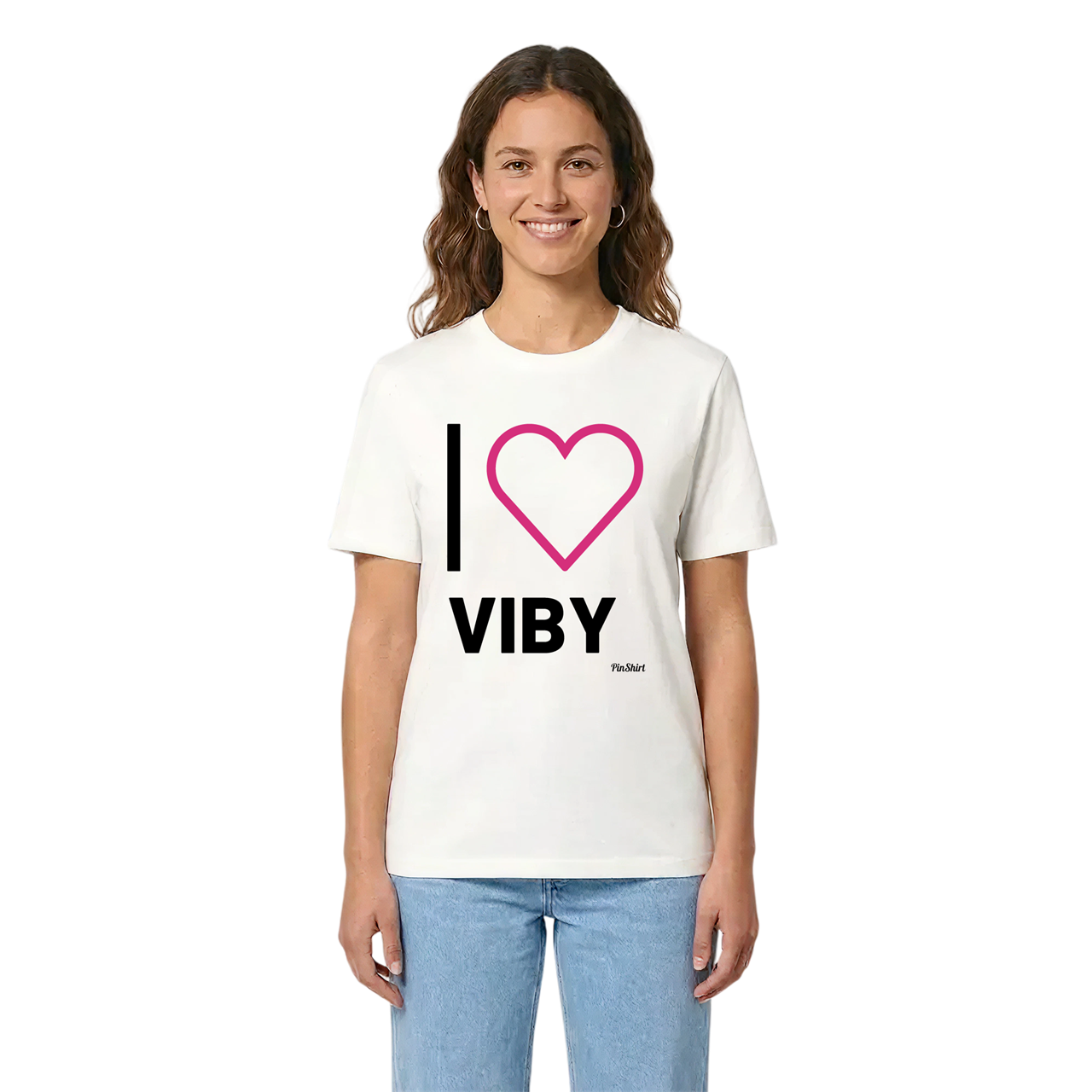 Jag älskar Viby t-shirt stort tryck i miljö