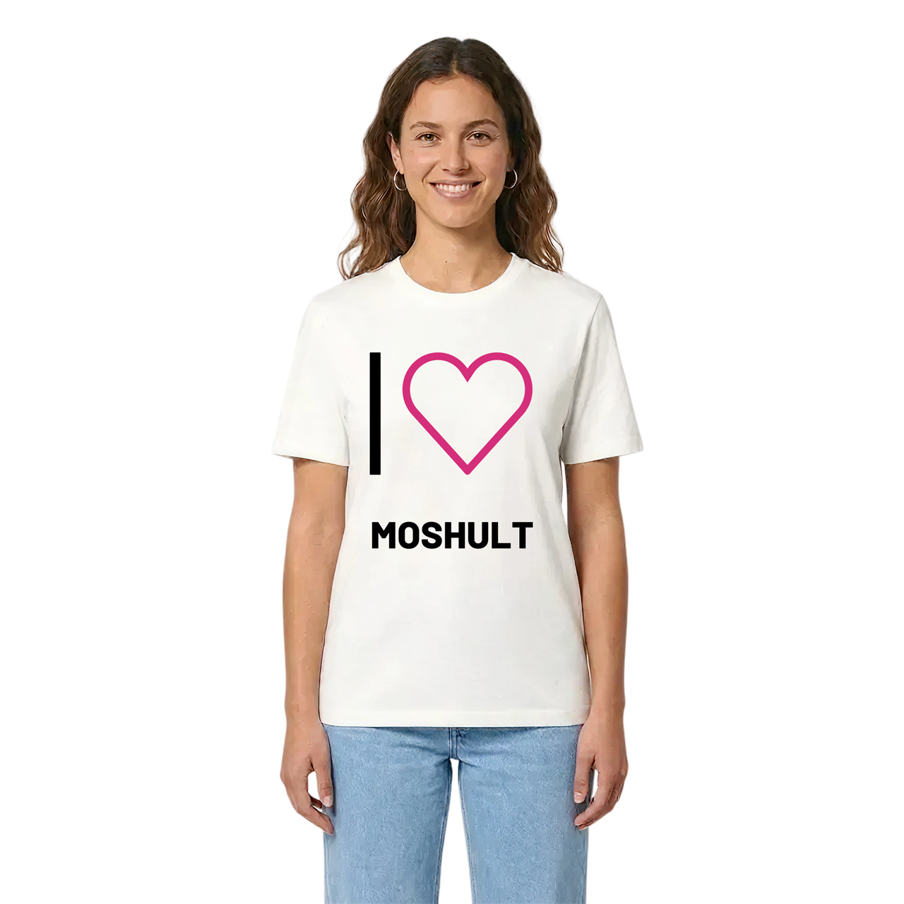 Jag älskar Moshult t-shirt stort tryck i miljö