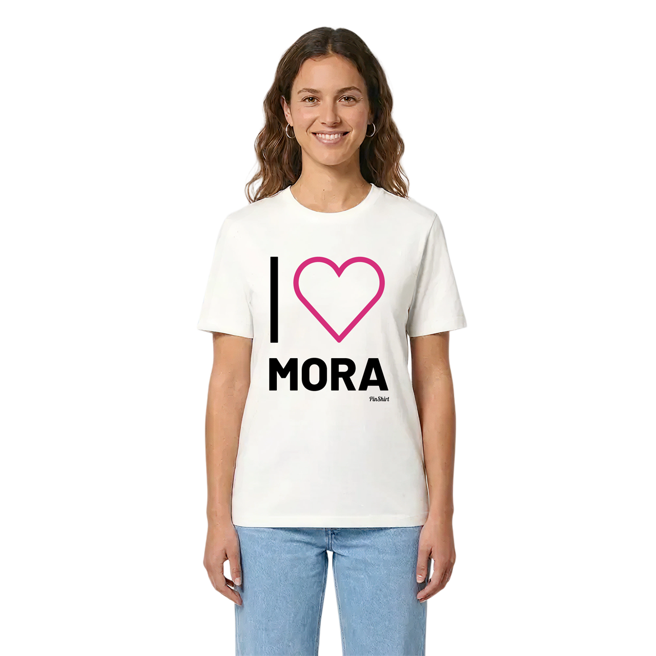 Jag älskar Mora t-shirt stort tryck i miljö