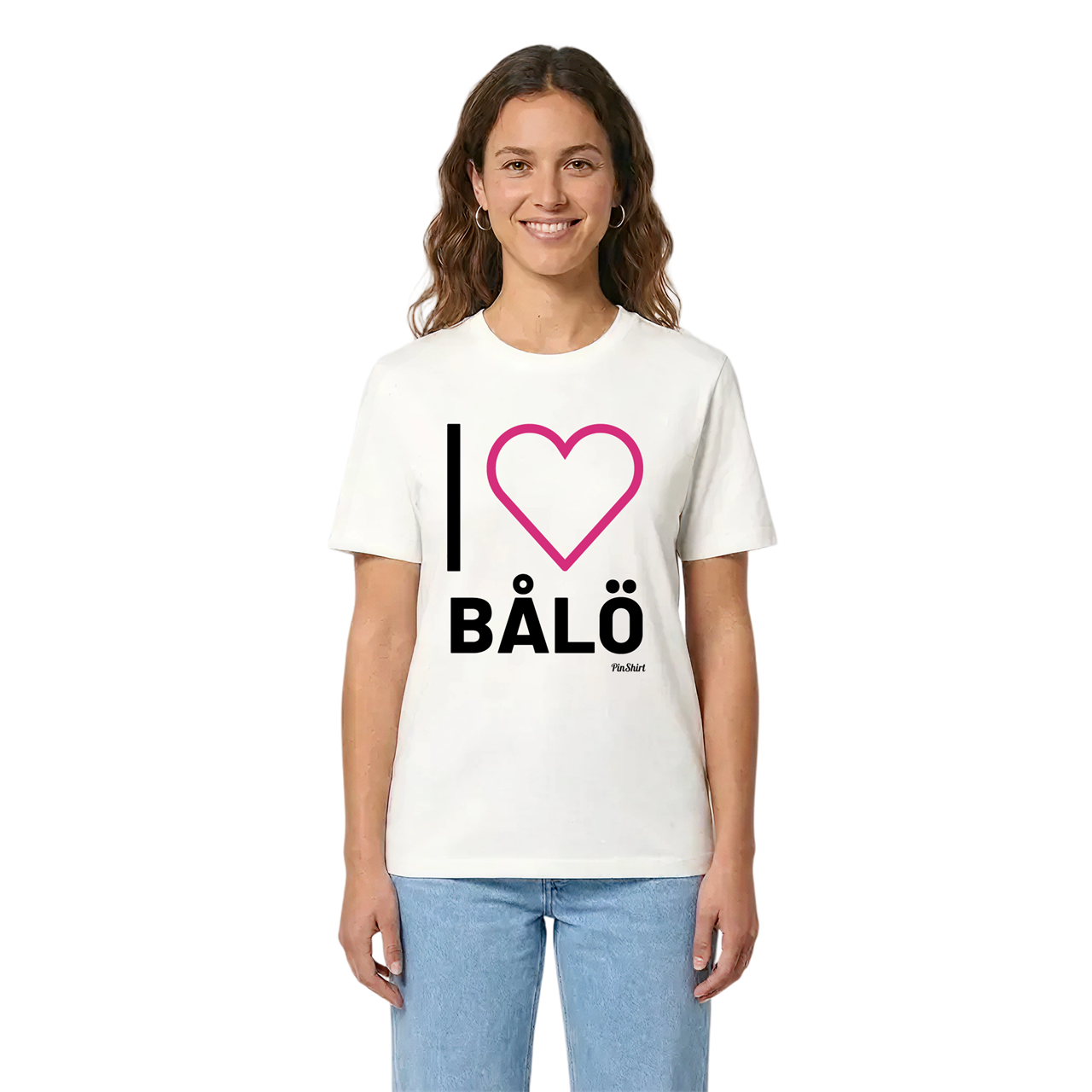 Jag älskar Bålö t-shirt stort tryck i miljö
