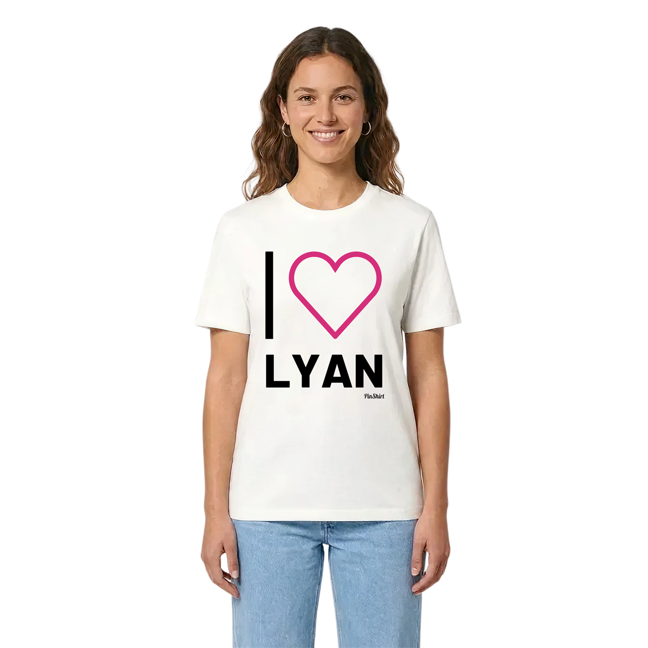 Jag älskar Lyan t-shirt stort tryck i miljö