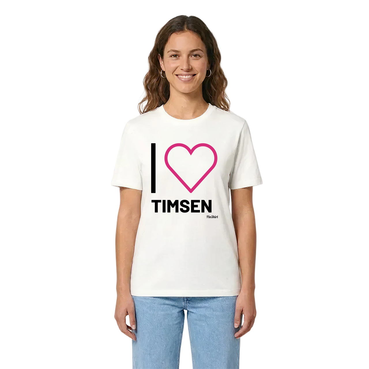 Jag älskar Timsen t-shirt stort tryck i miljö
