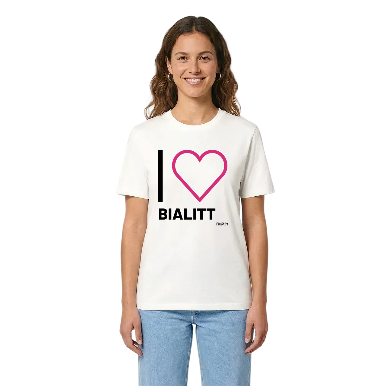 Jag älskar Bialitt t-shirt stort tryck i miljö