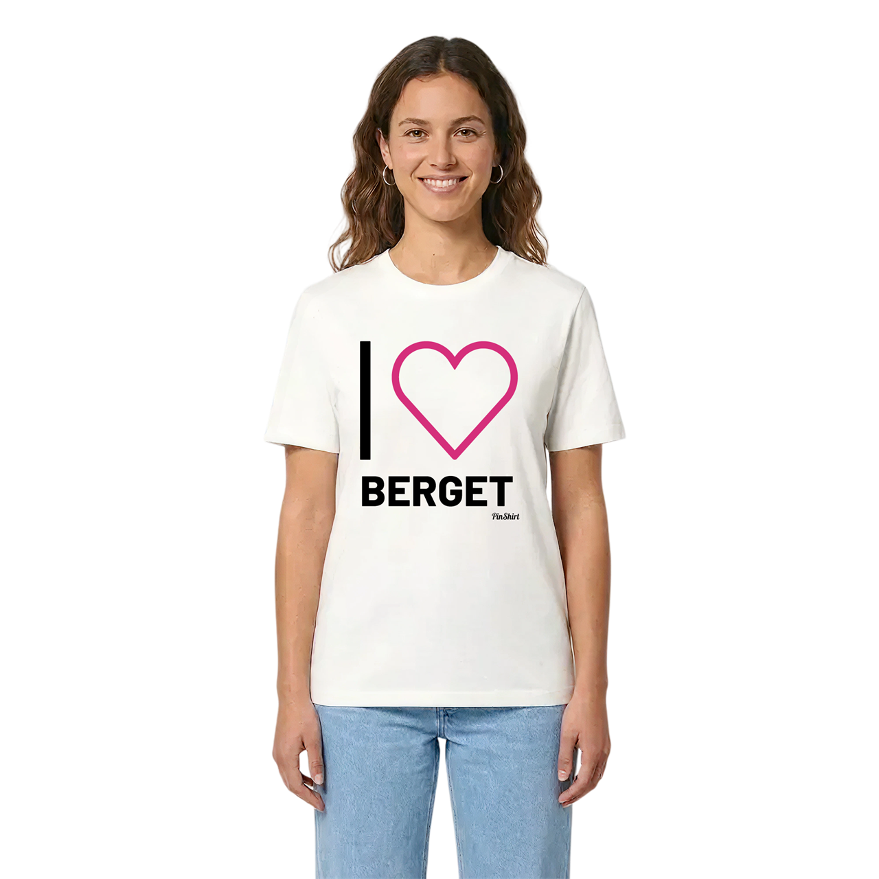 Jag älskar Berget t-shirt stort tryck i miljö