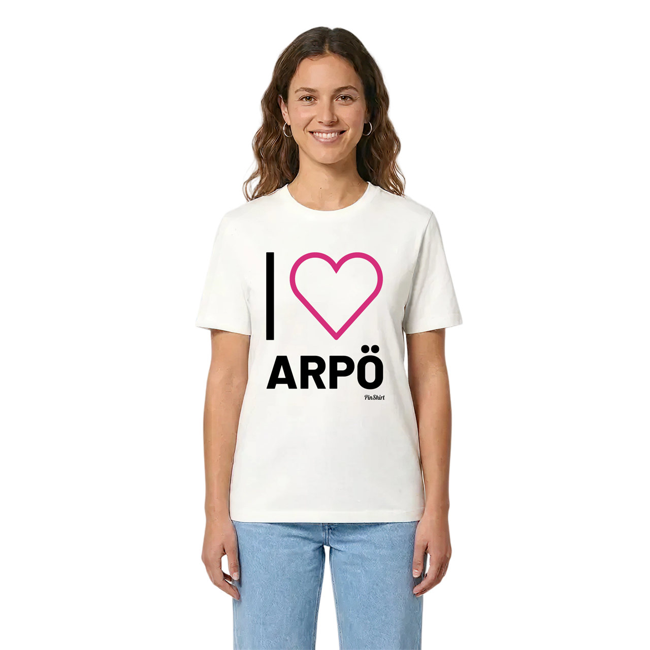 Jag älskar Arpö t-shirt stort tryck i miljö