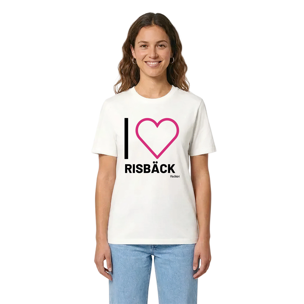 Jag älskar Risbäck t-shirt stort tryck i miljö
