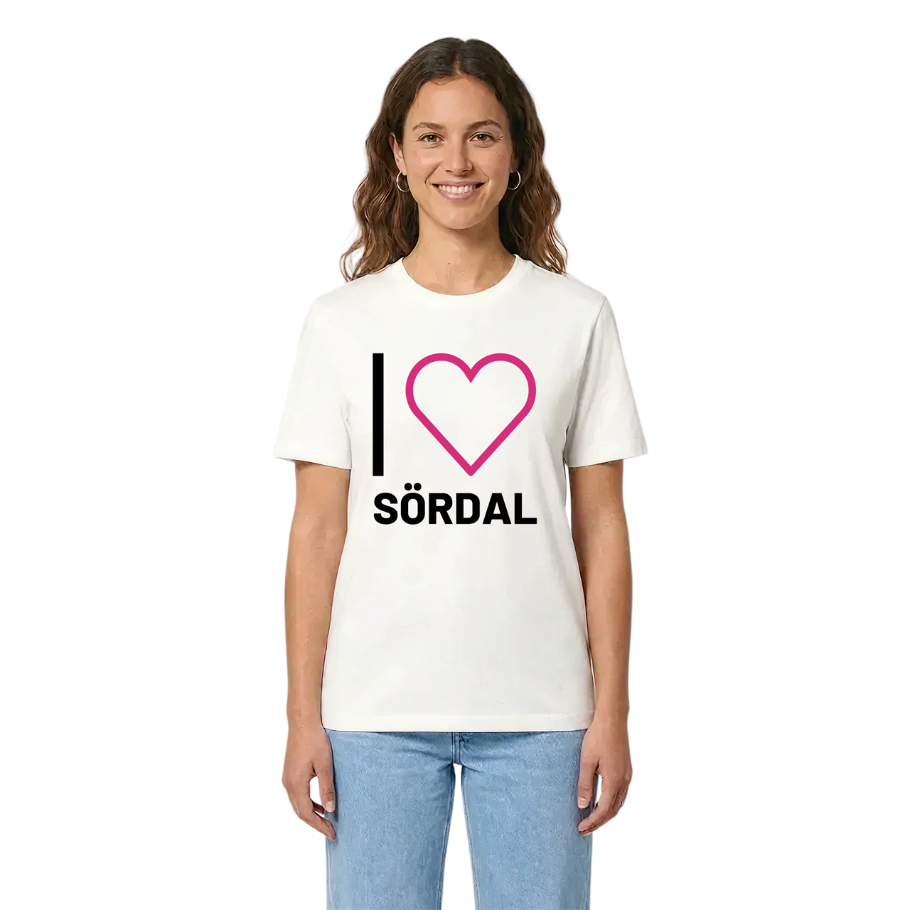 Jag älskar Sördal t-shirt stort tryck i miljö