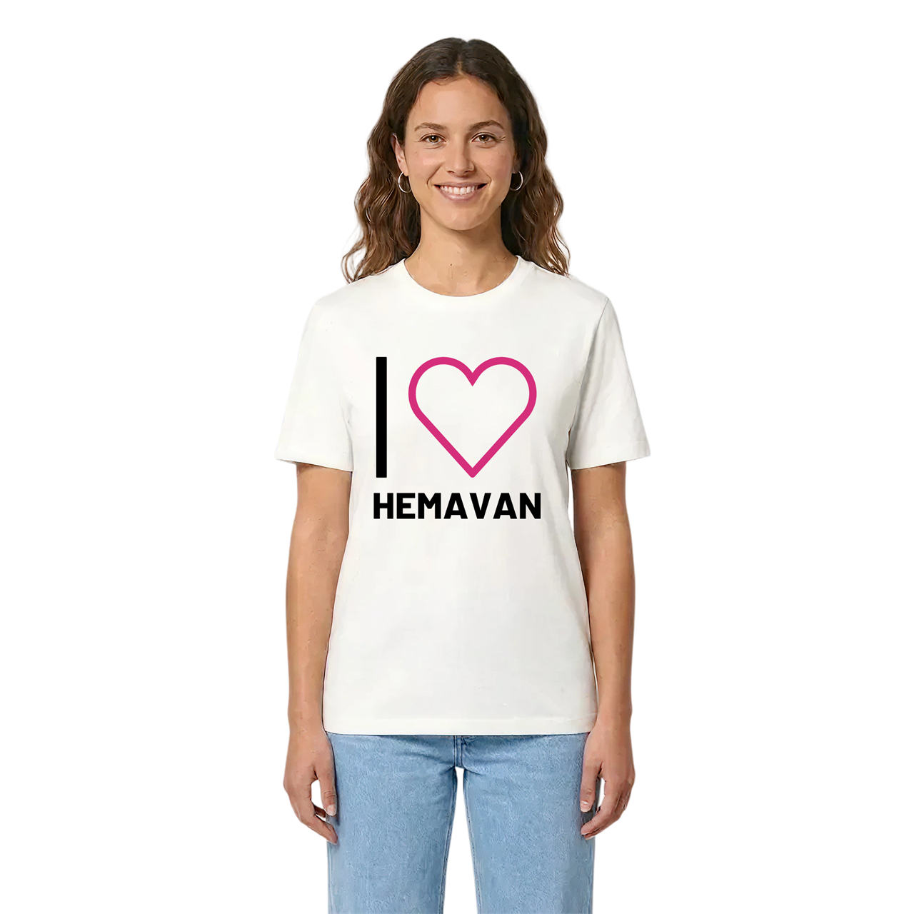 Jag älskar Hemavan t-shirt stort tryck i miljö