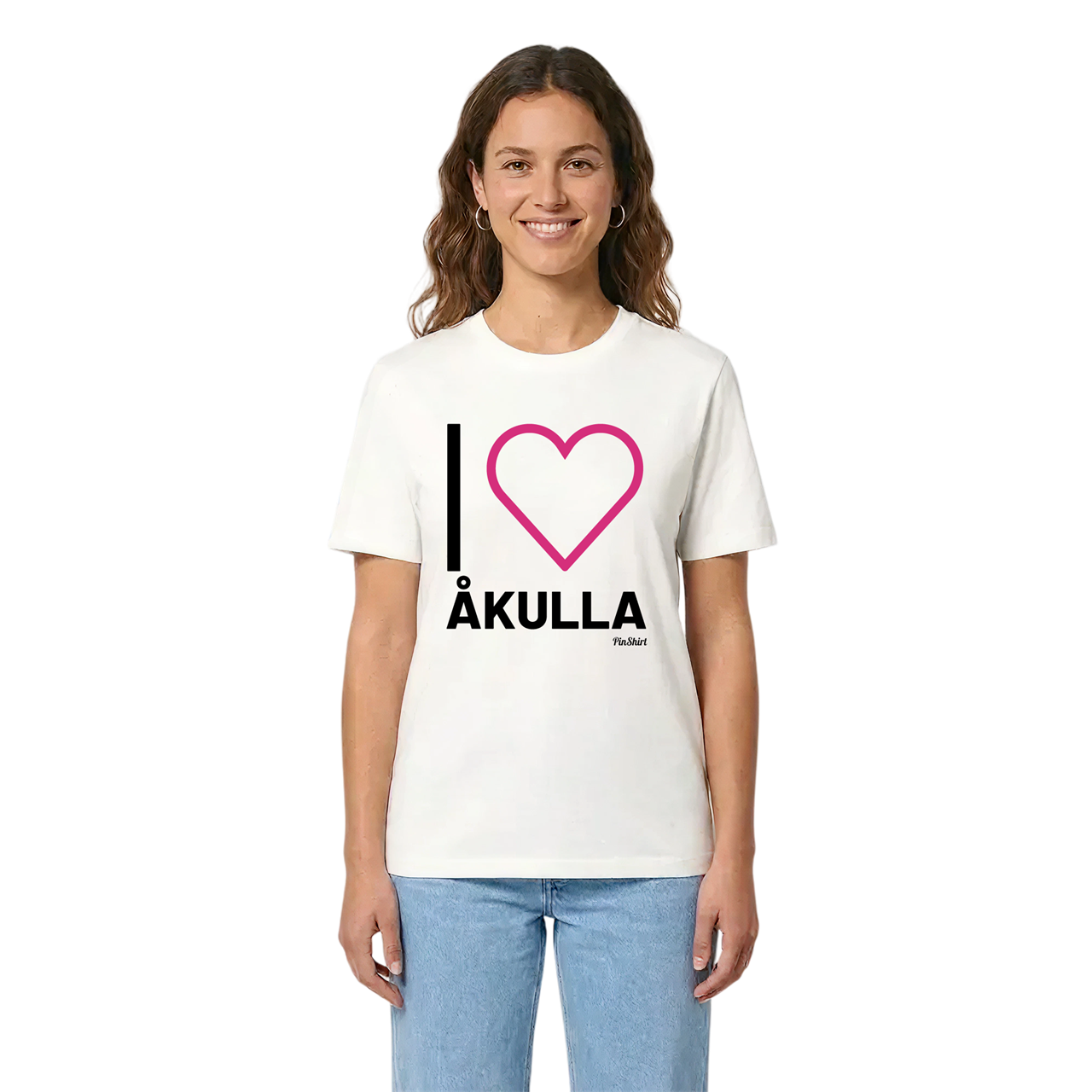 Jag älskar Åkulla t-shirt stort tryck i miljö