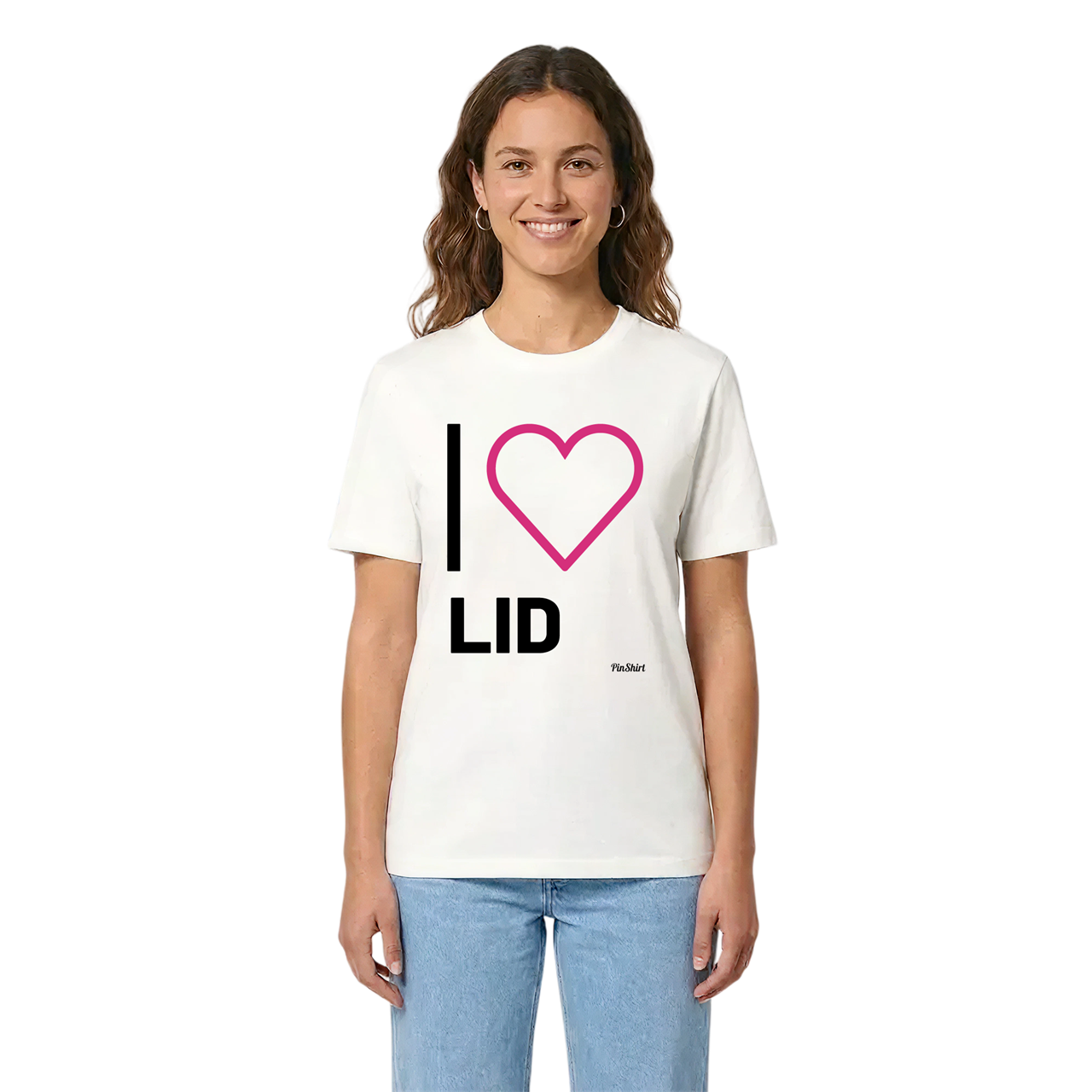 Jag älskar Lid t-shirt stort tryck i miljö