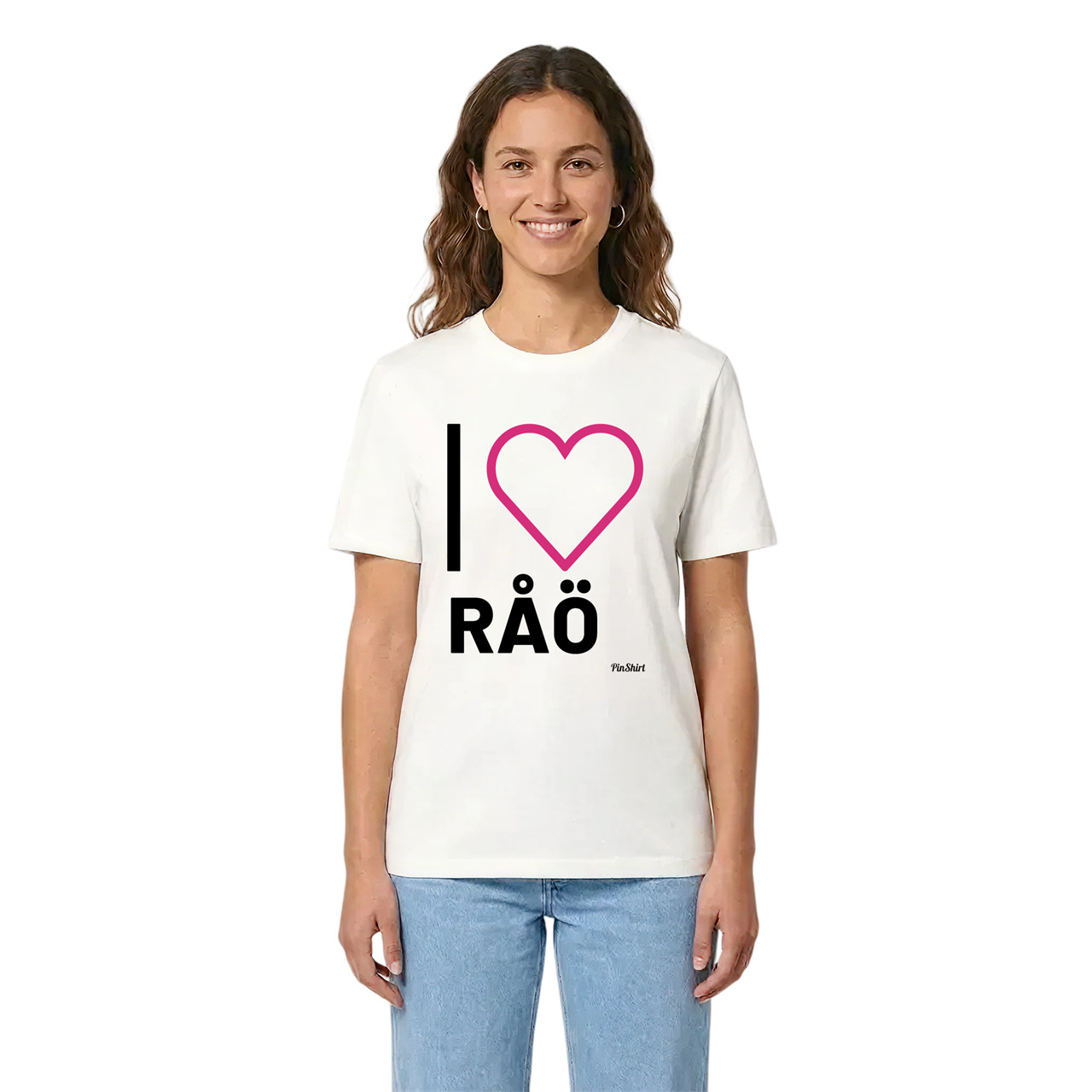 Jag älskar Råö t-shirt stort tryck i miljö