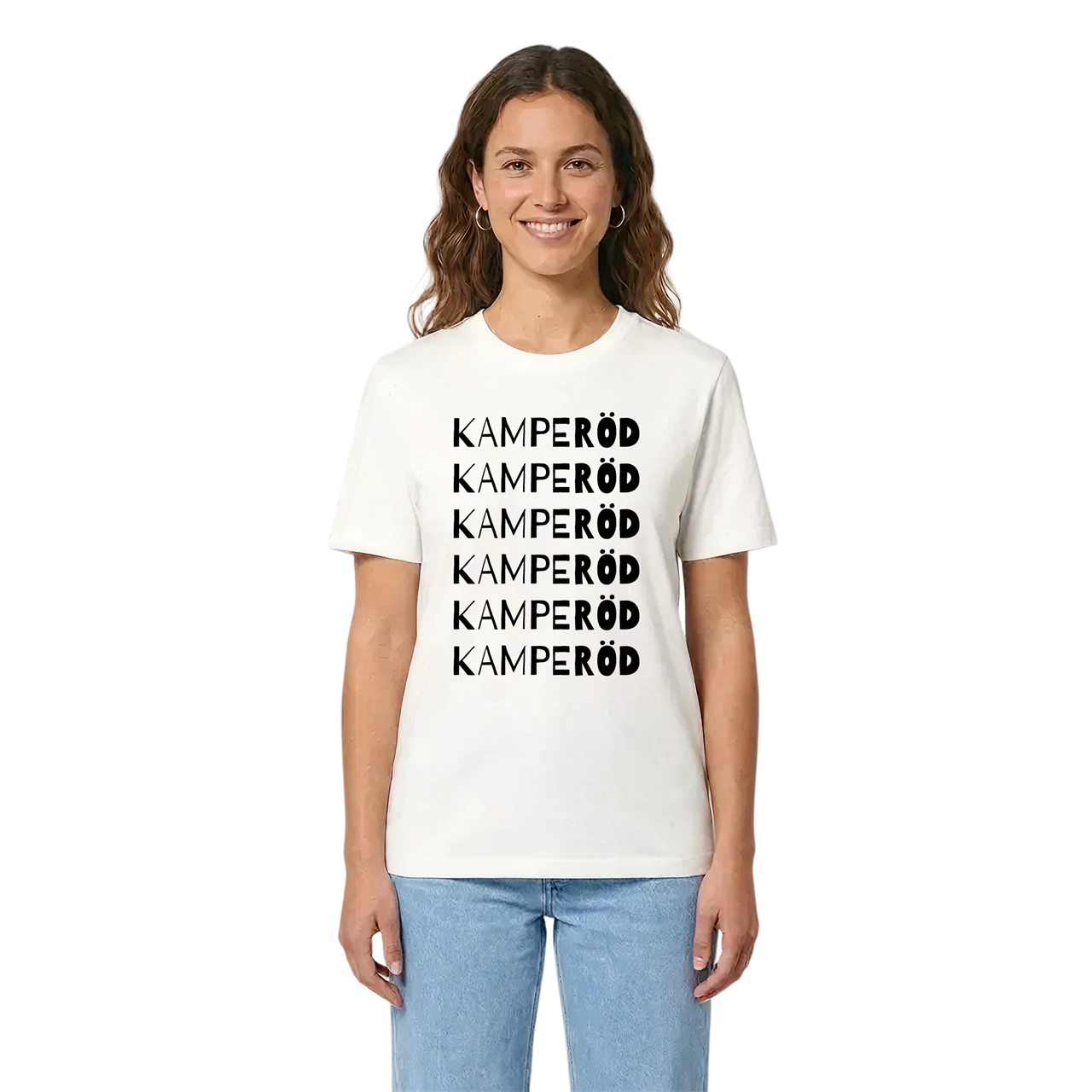 Kamperöd ordlek t-shirt i miljö