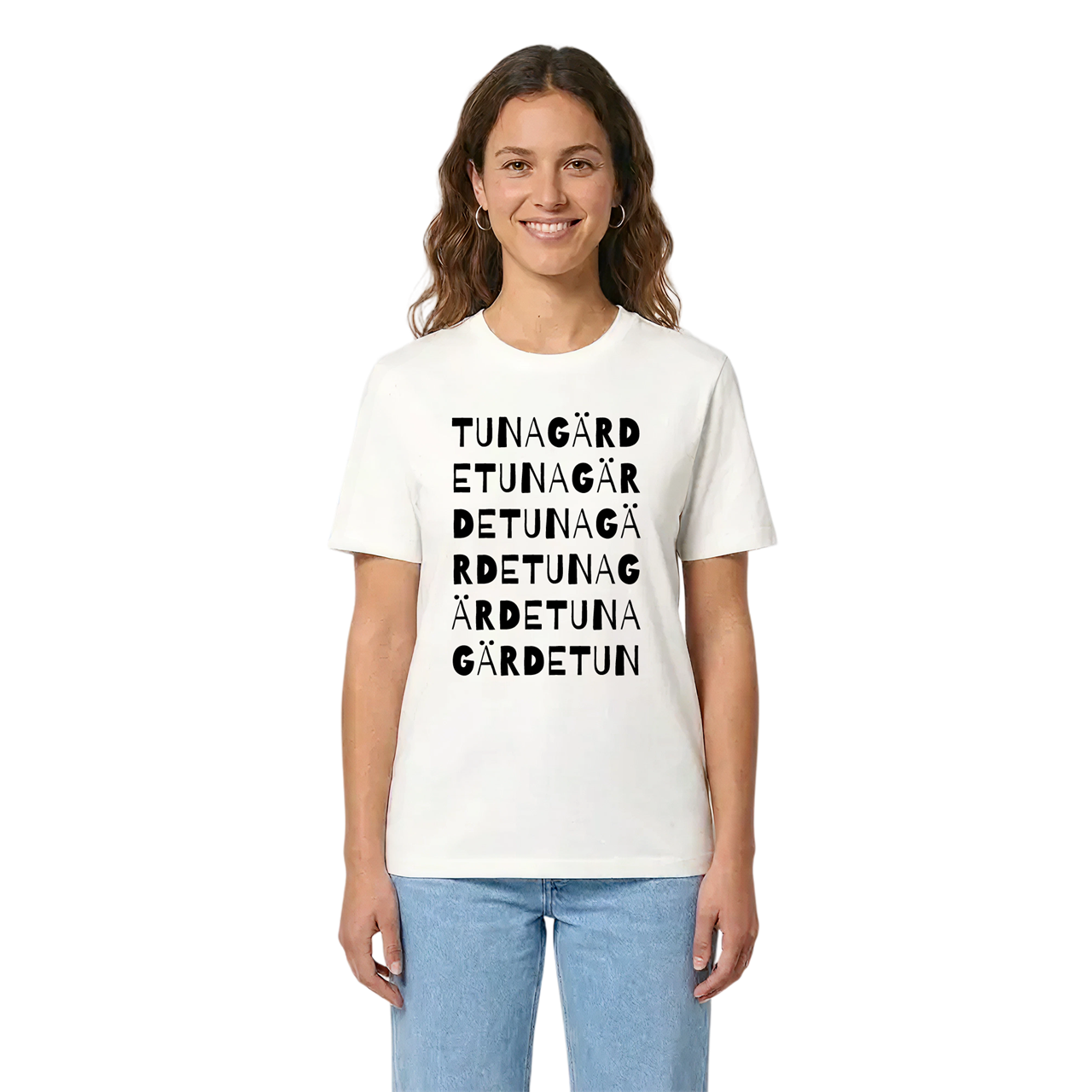Tuna gärde ordlek t-shirt i miljö