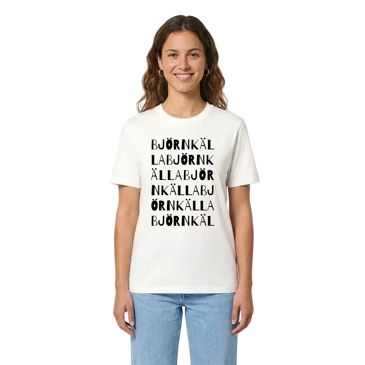Björnkälla ordlek t-shirt i miljö