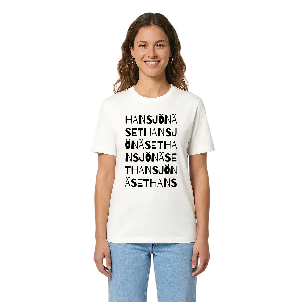 Hansjönäset ordlek t-shirt i miljö