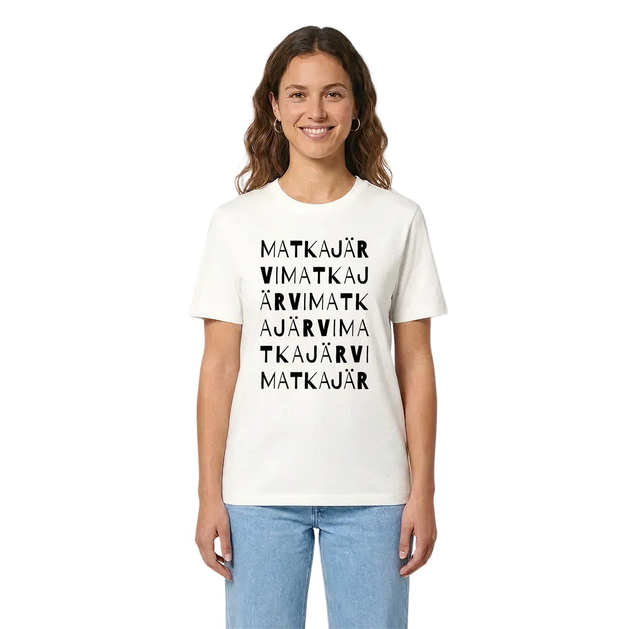 Matkajärvi ordlek t-shirt i miljö