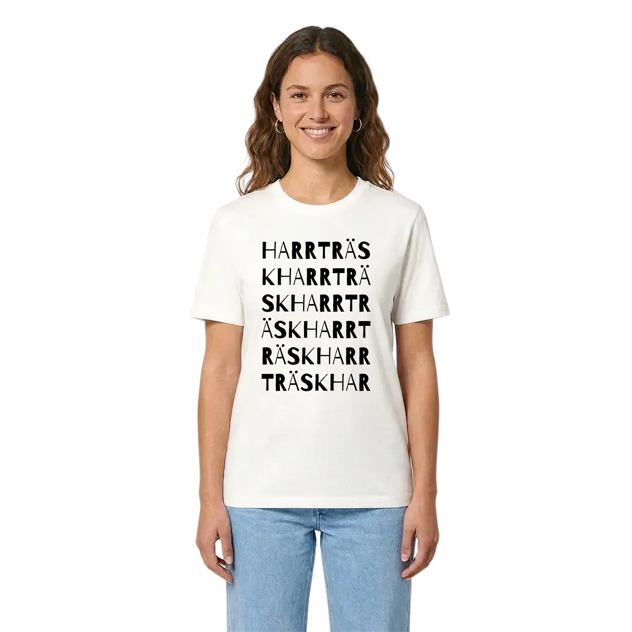 Harrträsk ordlek t-shirt i miljö