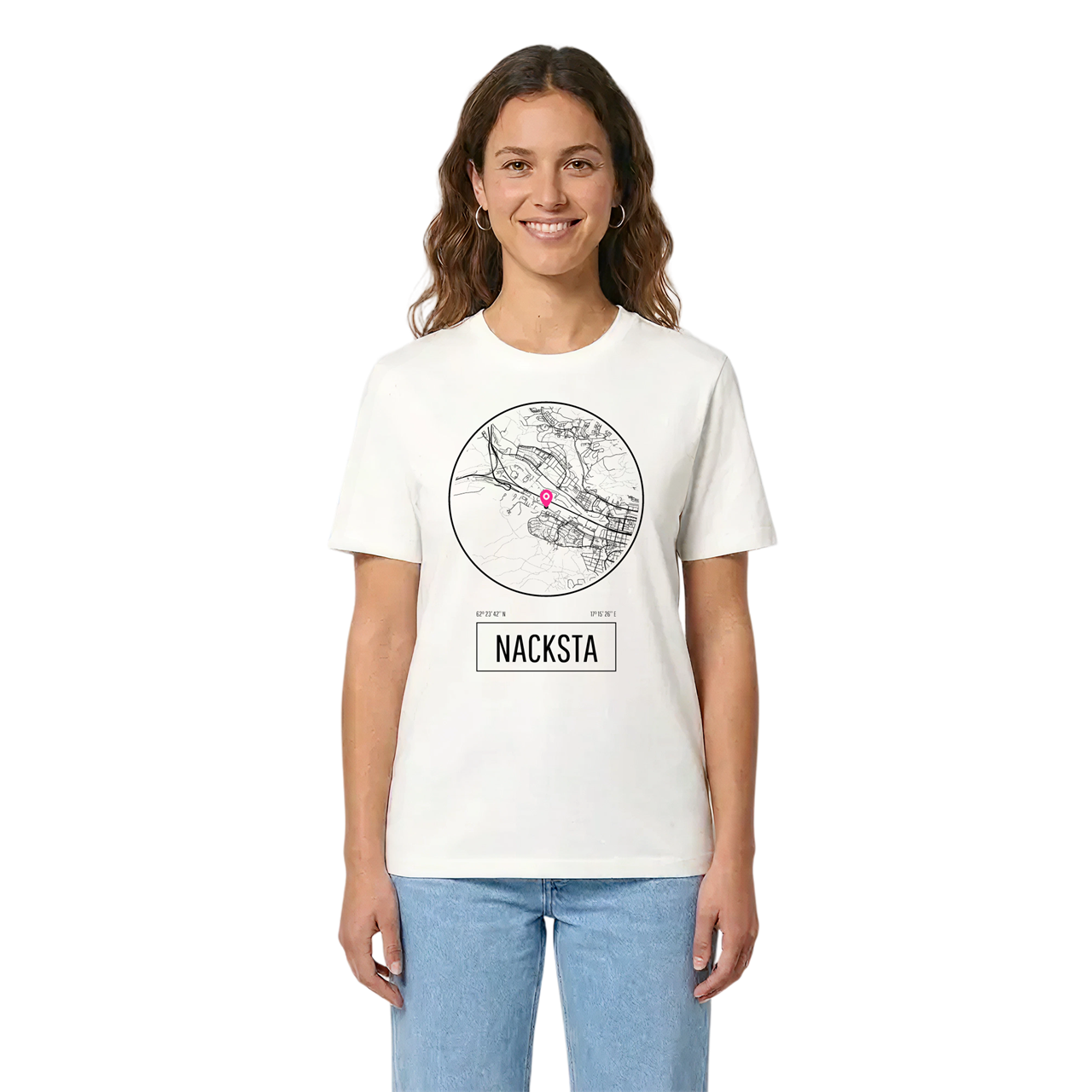 Nacksta t-shirt i miljö
