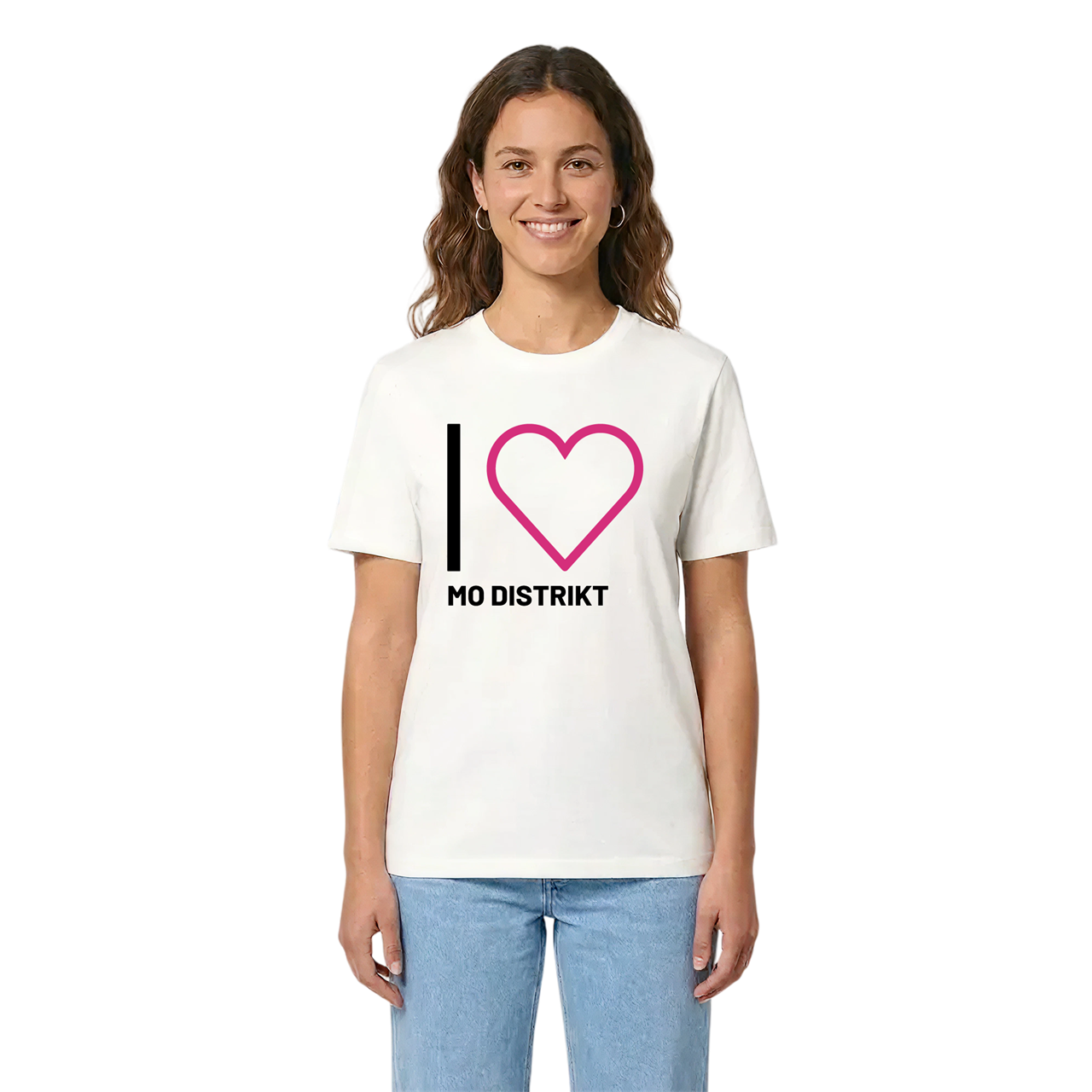 Jag älskar Mo distrikt t-shirt stort tryck i miljö