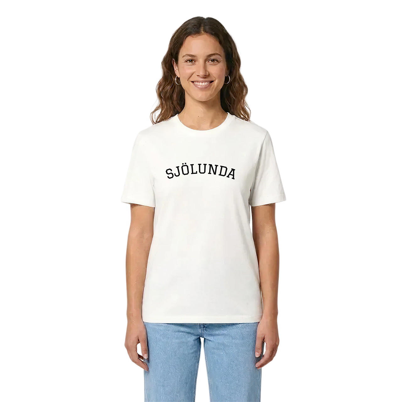 Sjölunda böjd t-shirt i miljö