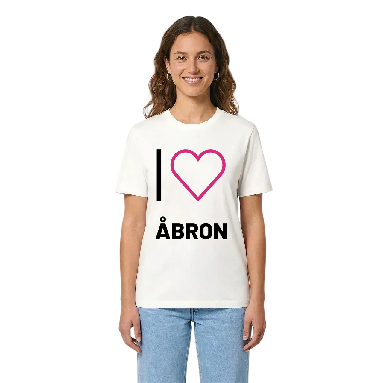 Jag älskar Åbron t-shirt stort tryck i miljö