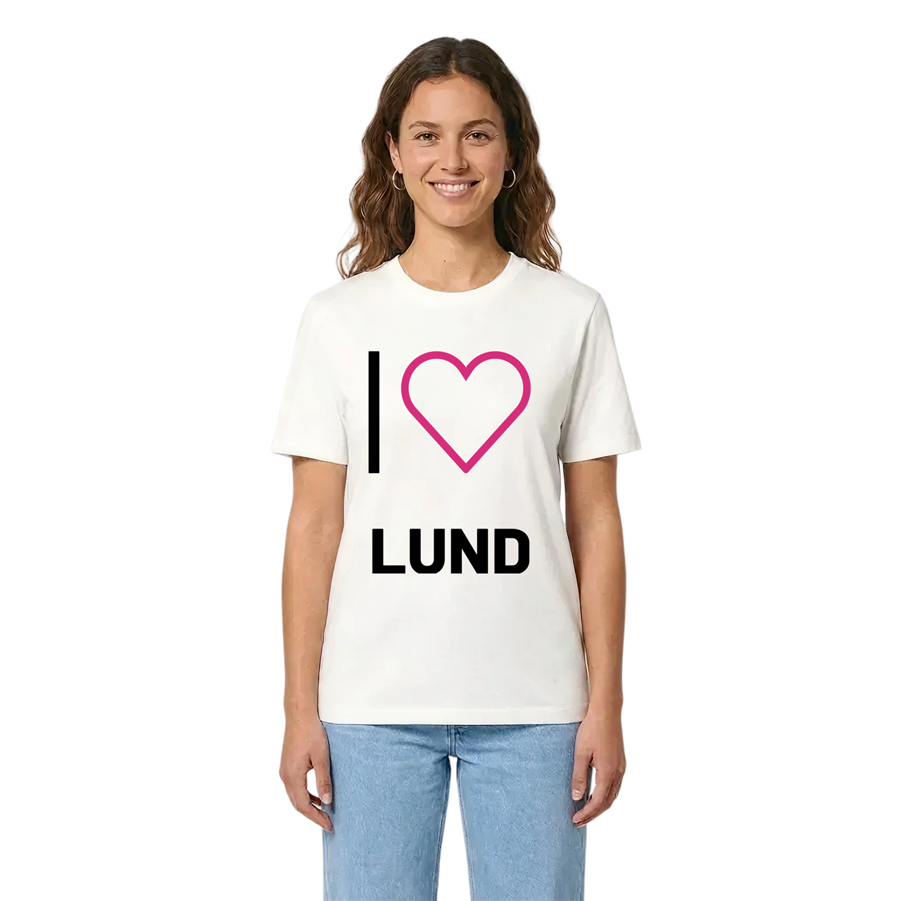 Jag älskar Lund t-shirt stort tryck i miljö