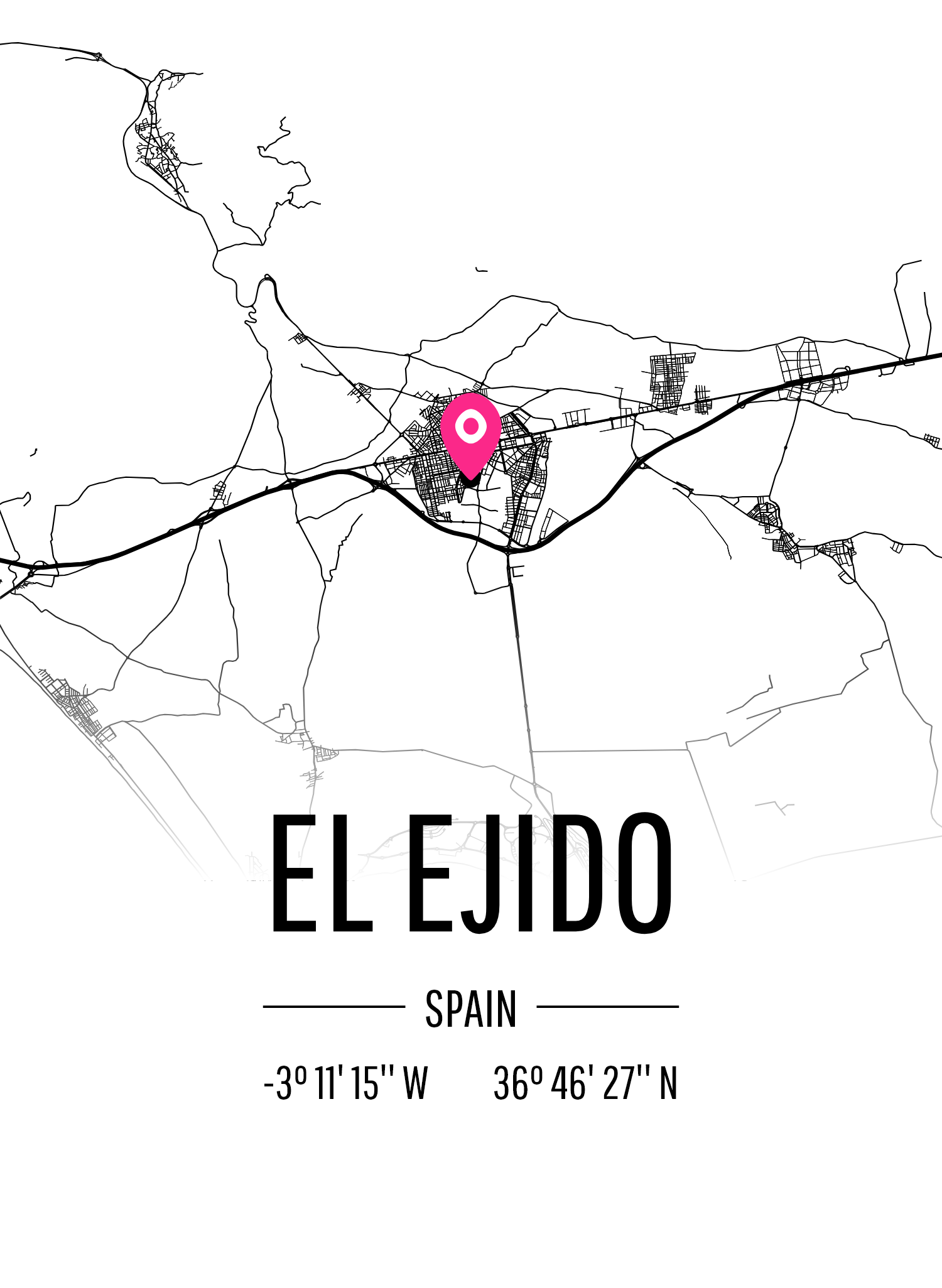 Map of El Ejido