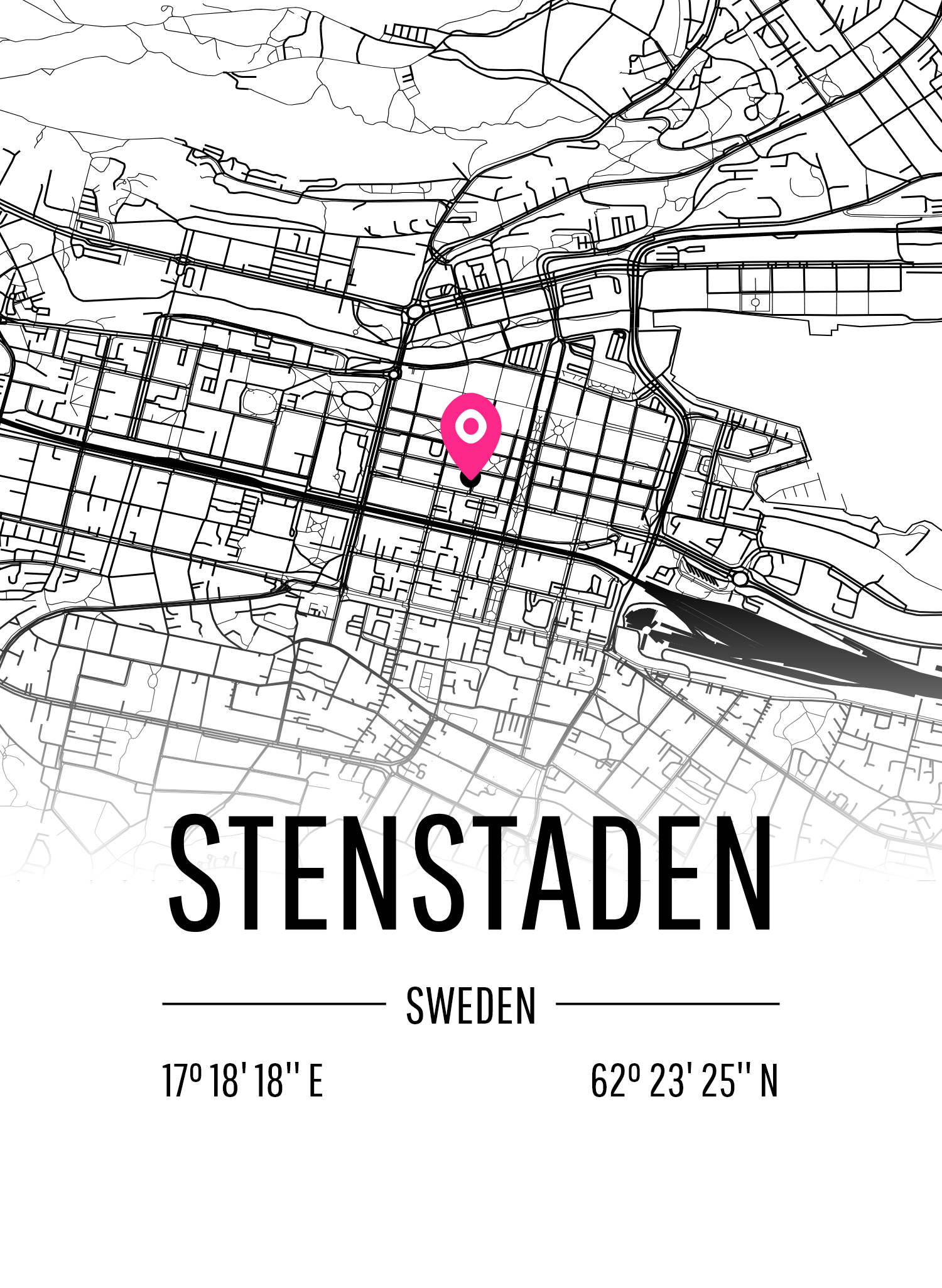 Karta över Stenstaden