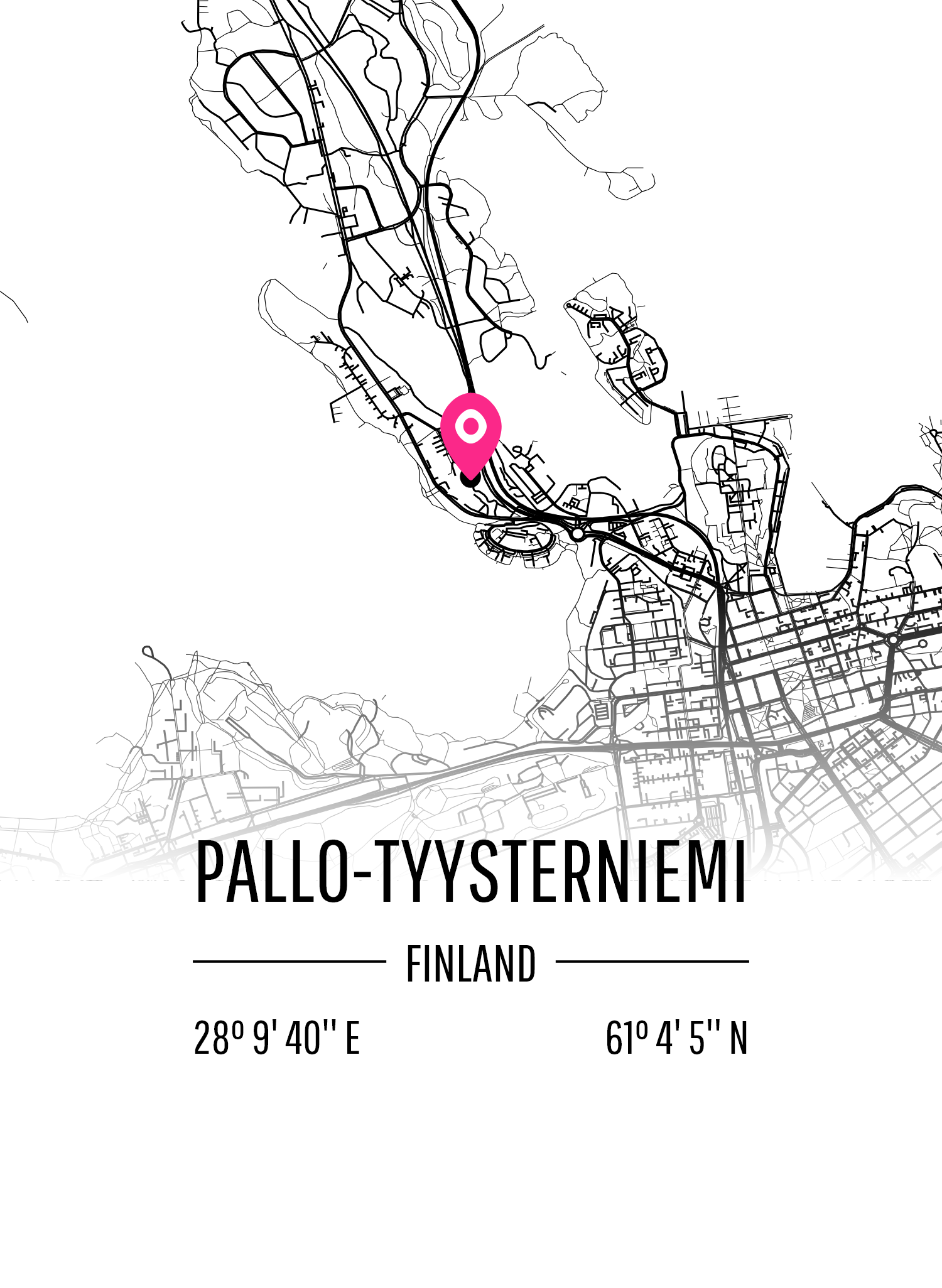 Map of Pallo-Tyysterniemi