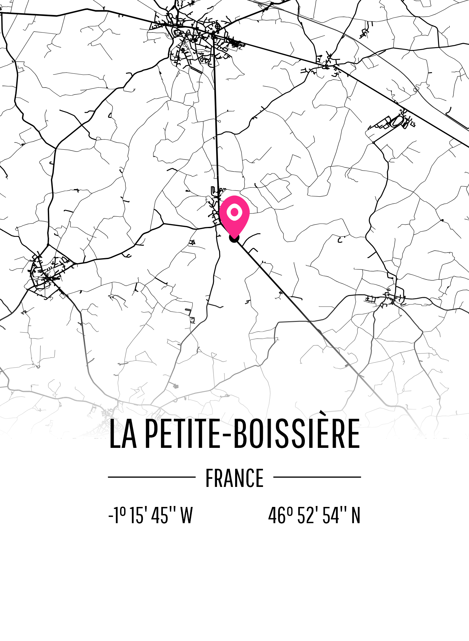 Map of La Petite-Boissière
