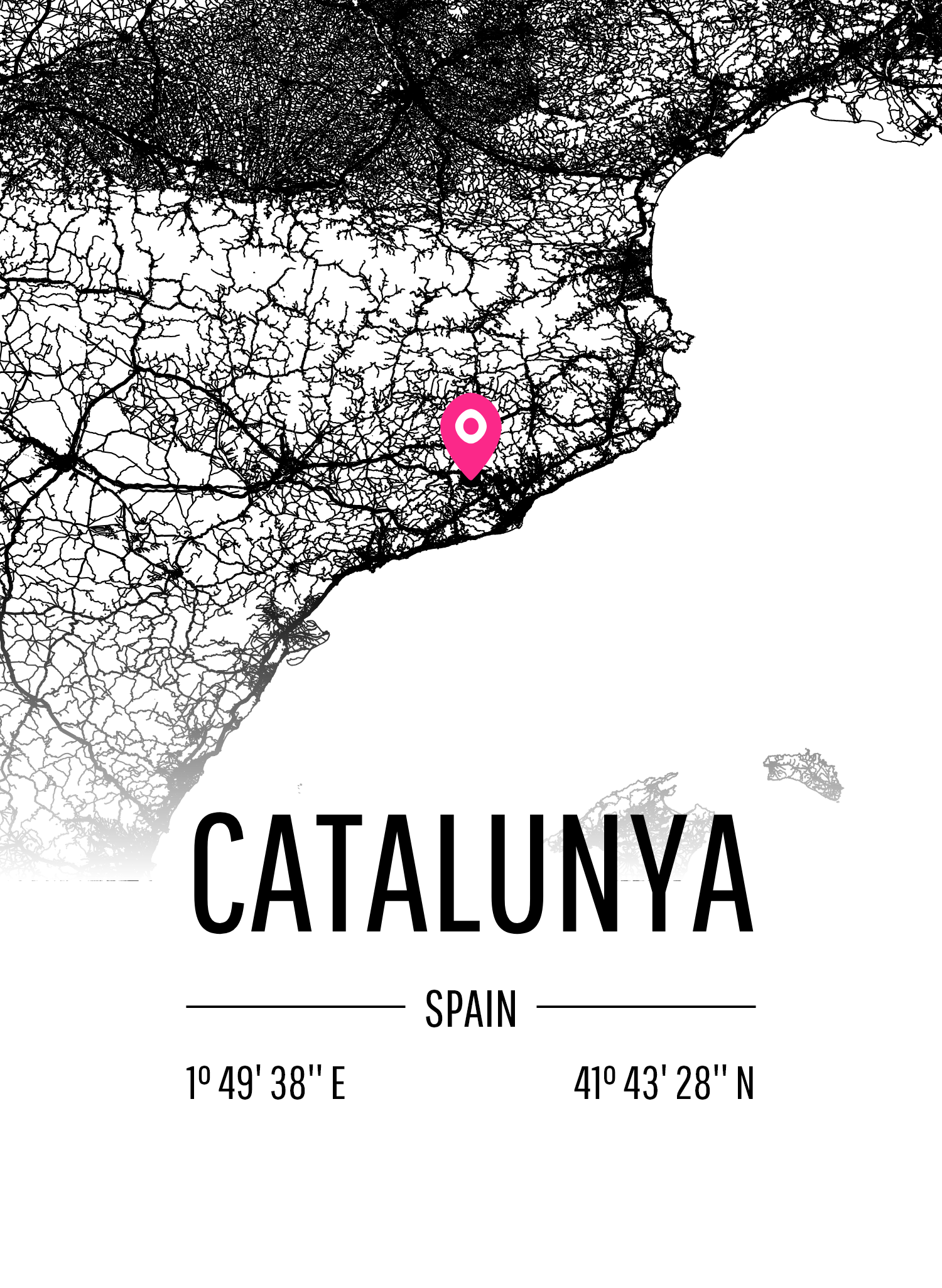 Map of Catalunya