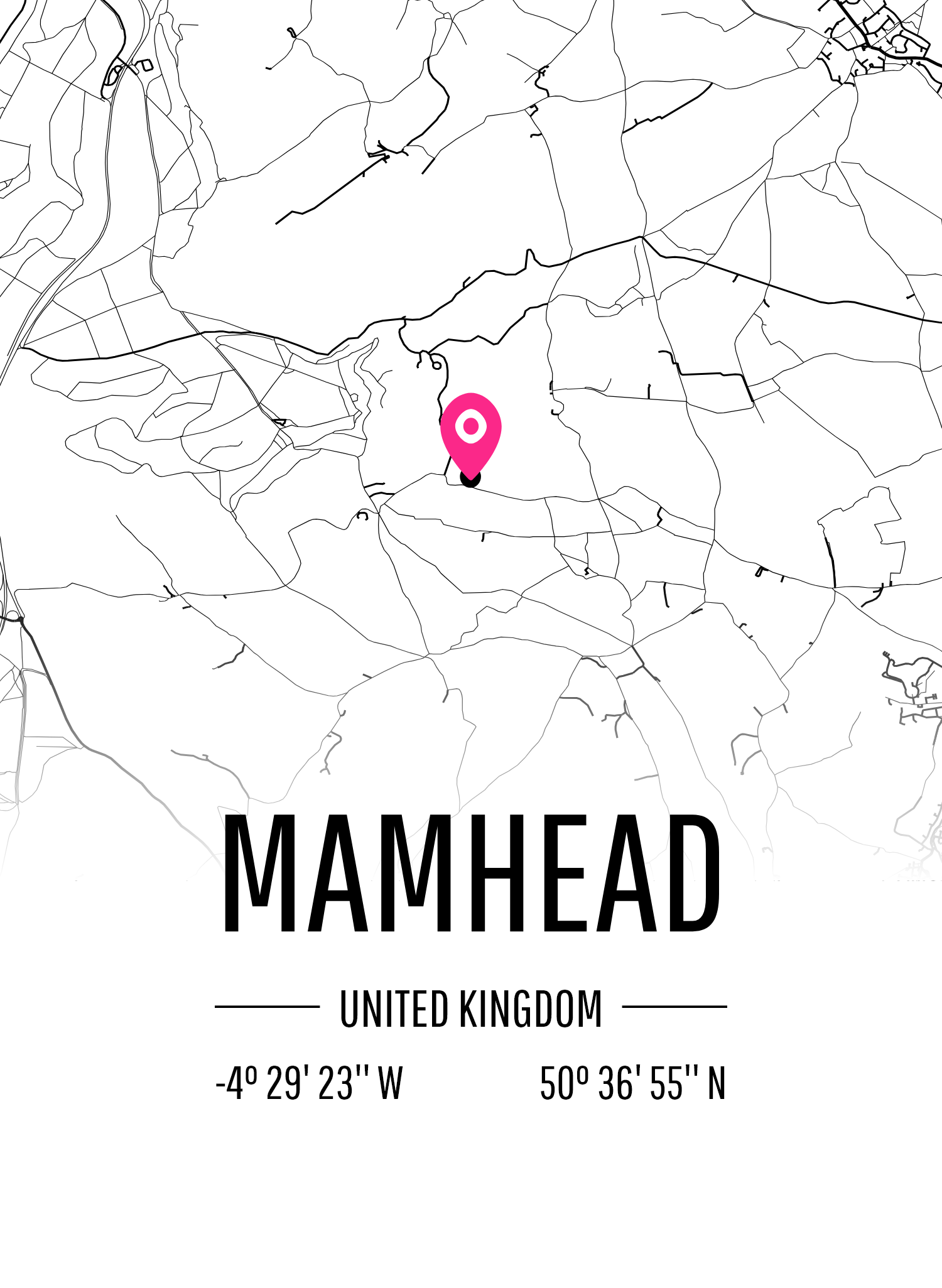 Karta över Mamhead