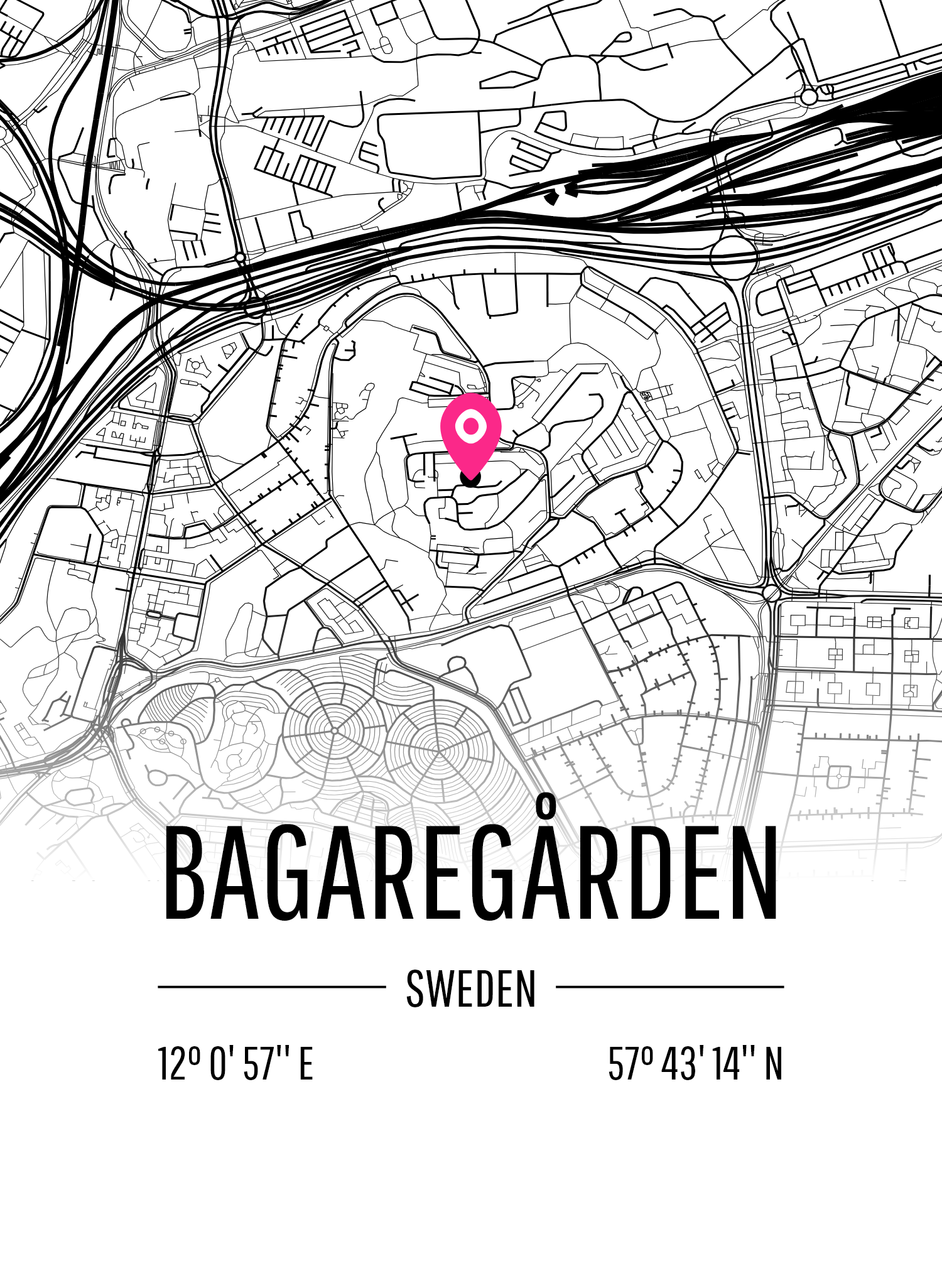 Map of Bagaregården