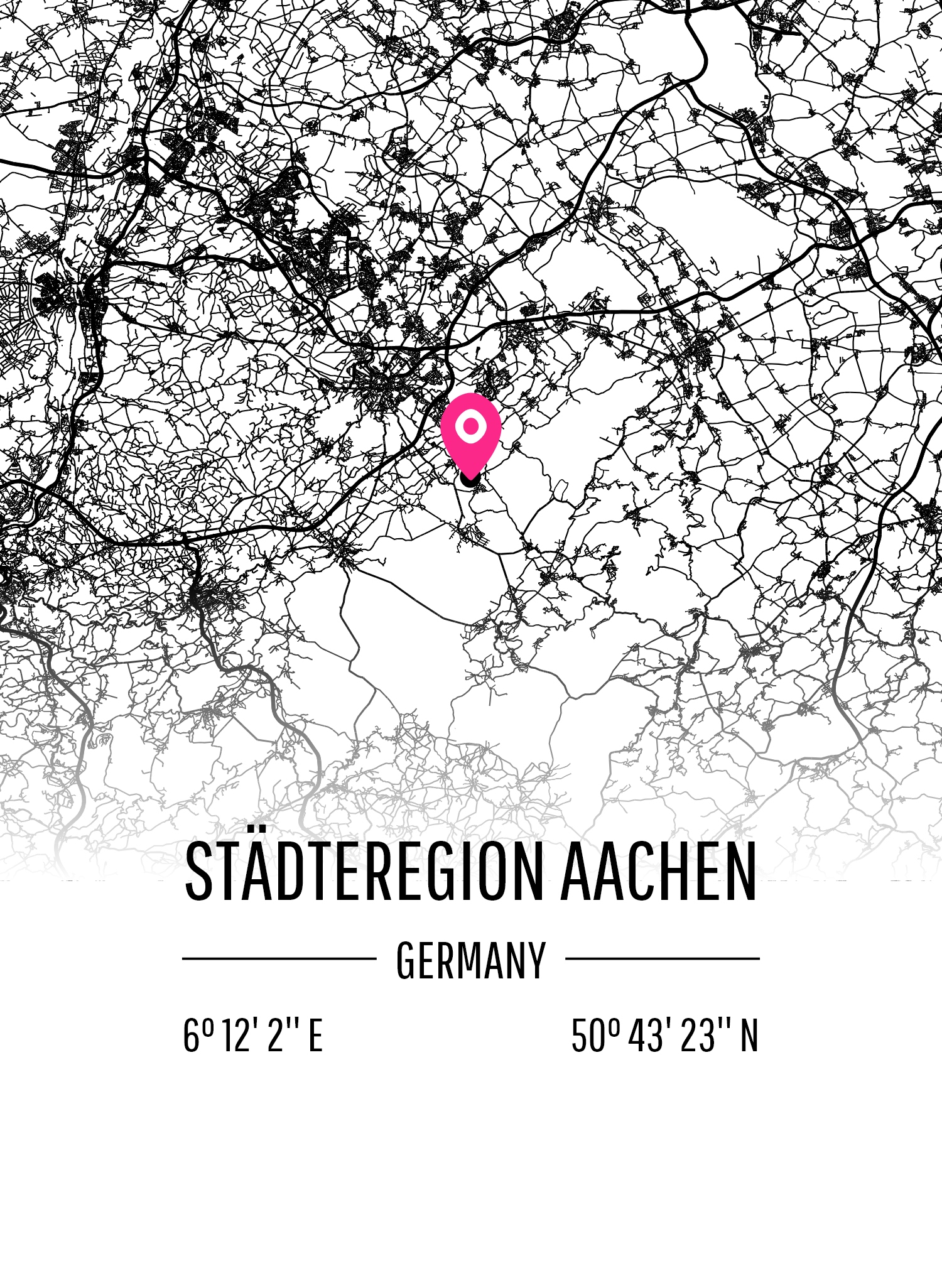 Map of Städteregion Aachen