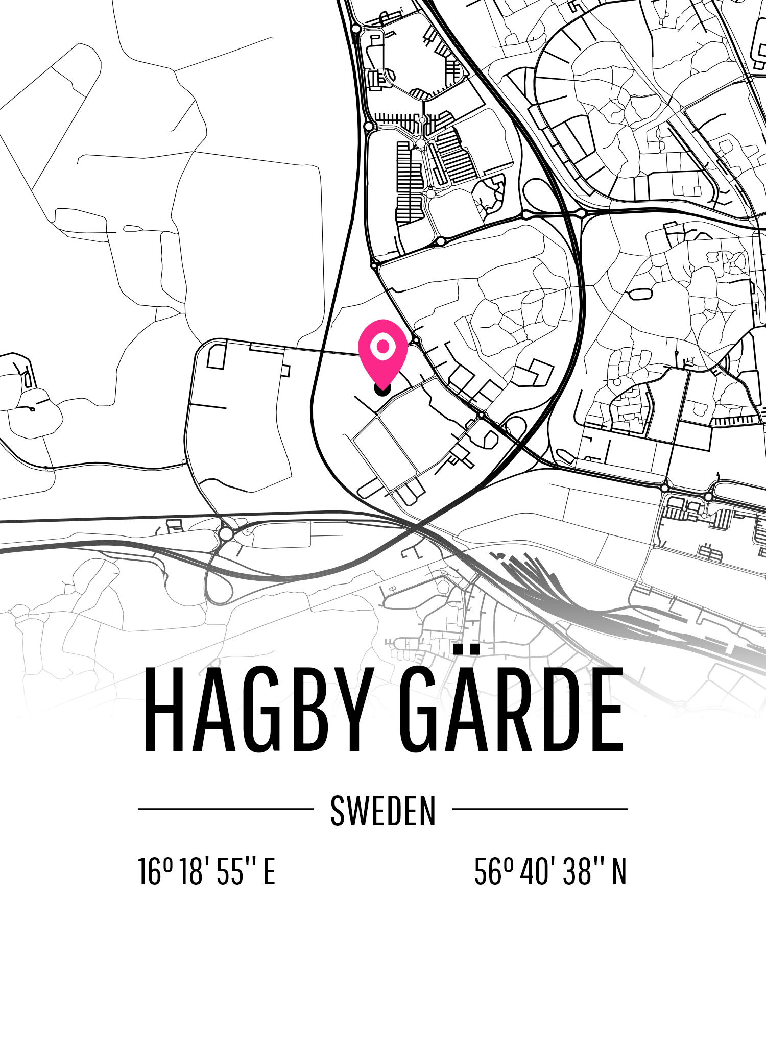 Map of Hagby Gärde
