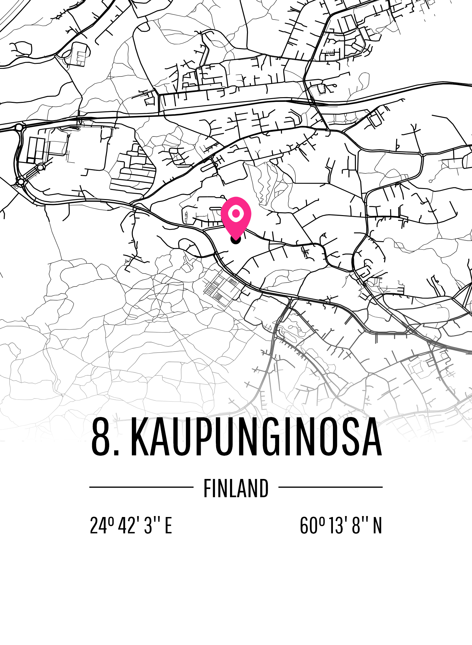 Map of 8. Kaupunginosa