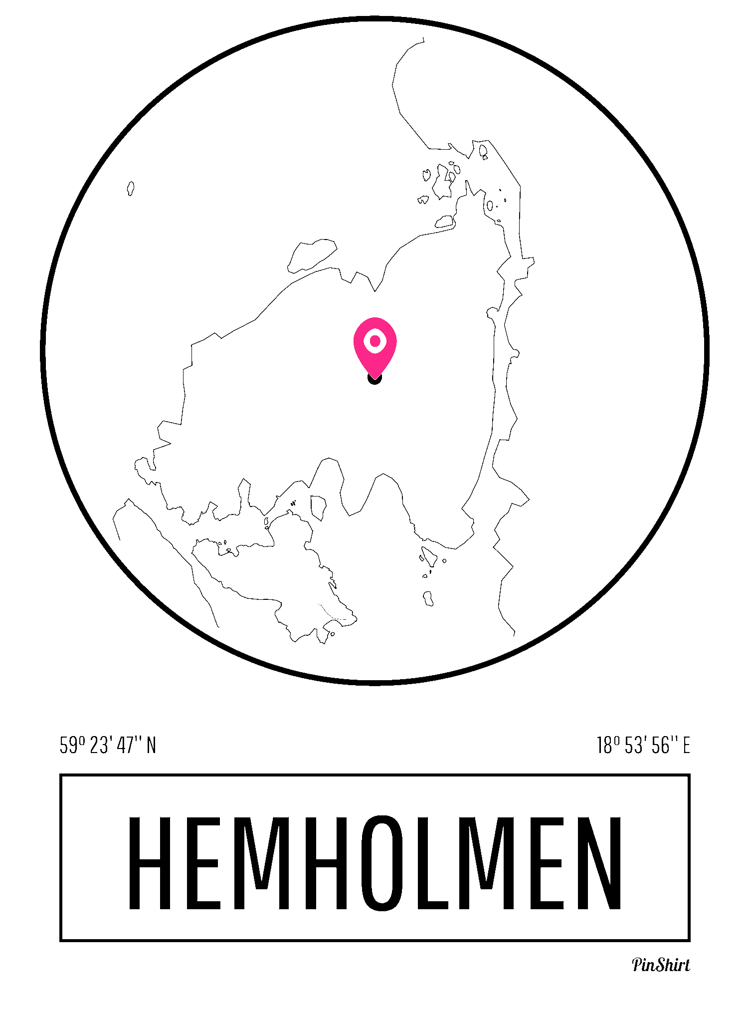 Karta över Hemholmen