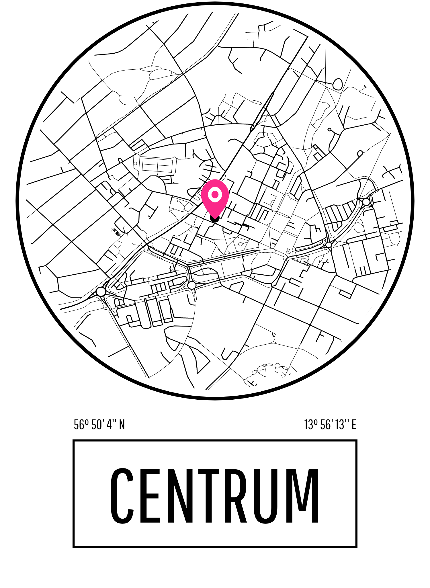 Karta över Centrum