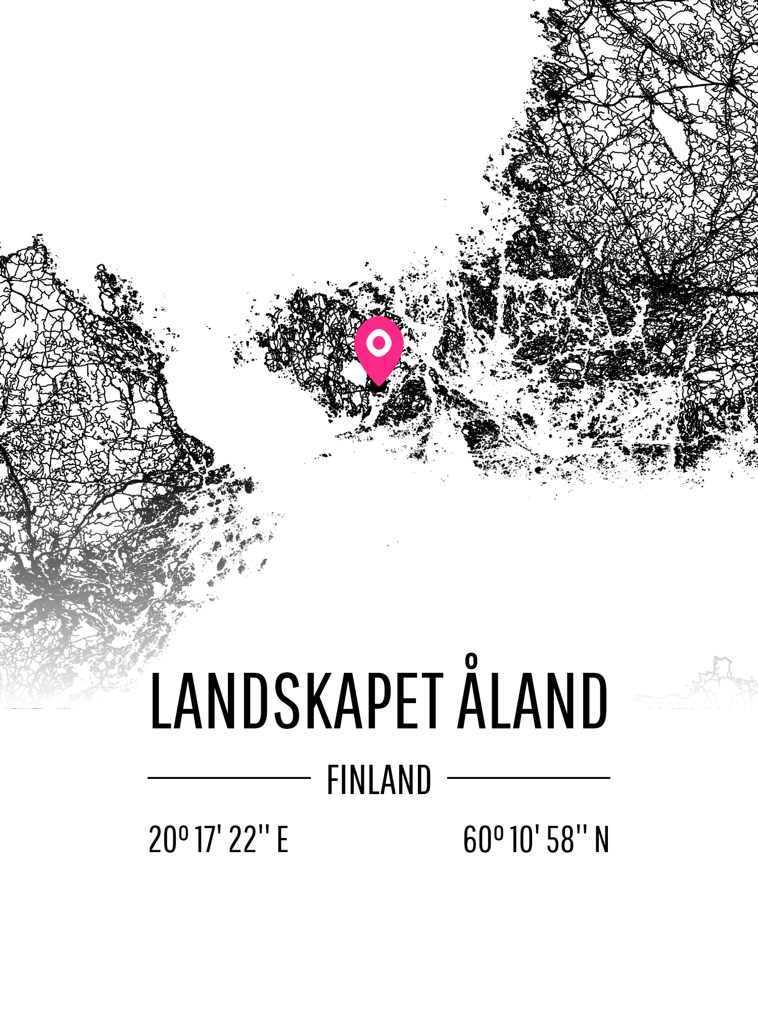 Karta över Landskapet Åland